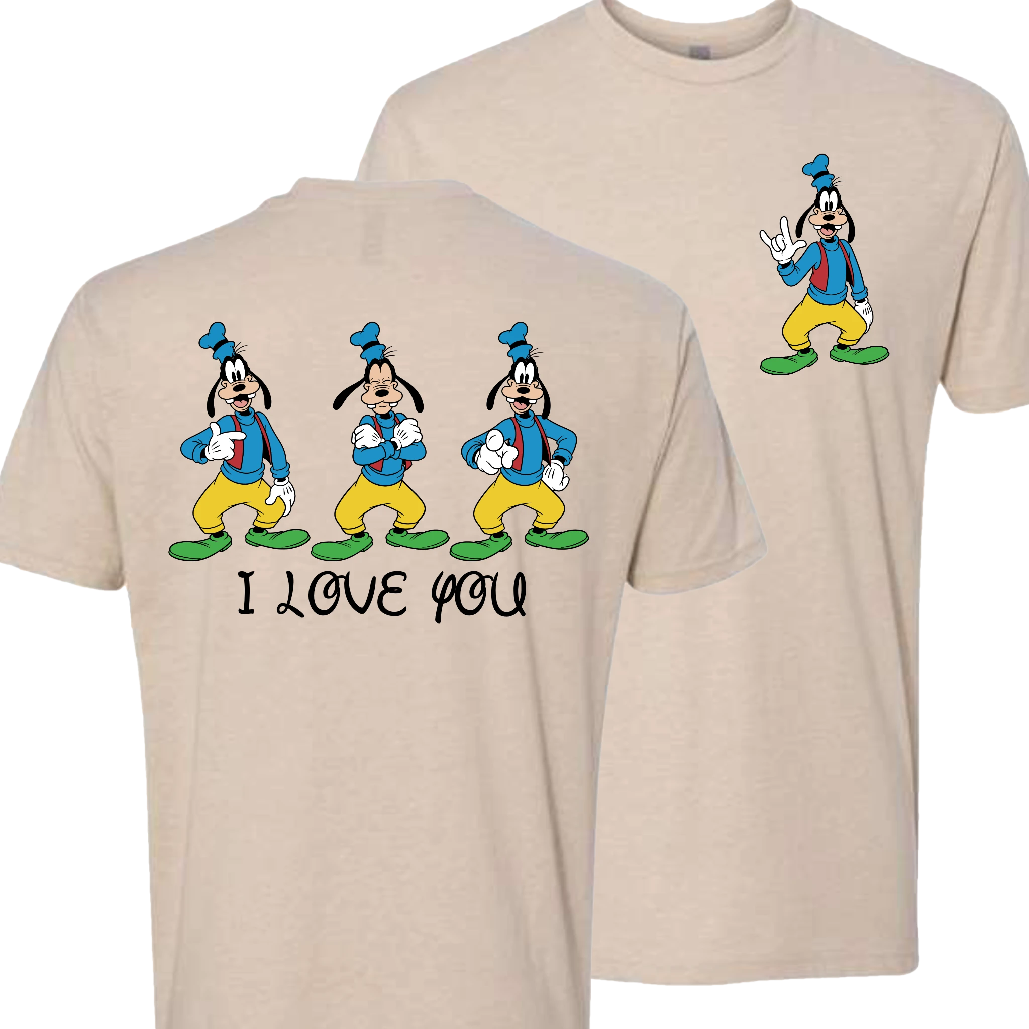 Goofy ILY I Love You T-Shirt