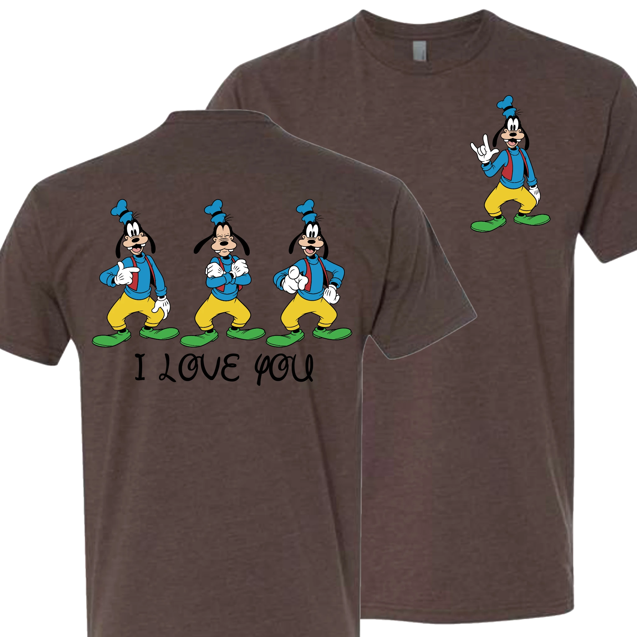Goofy ILY I Love You T-Shirt