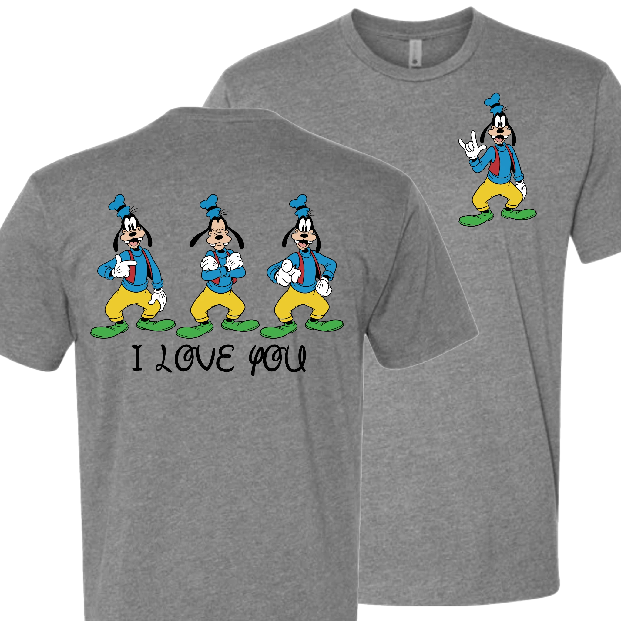 Goofy ILY I Love You T-Shirt