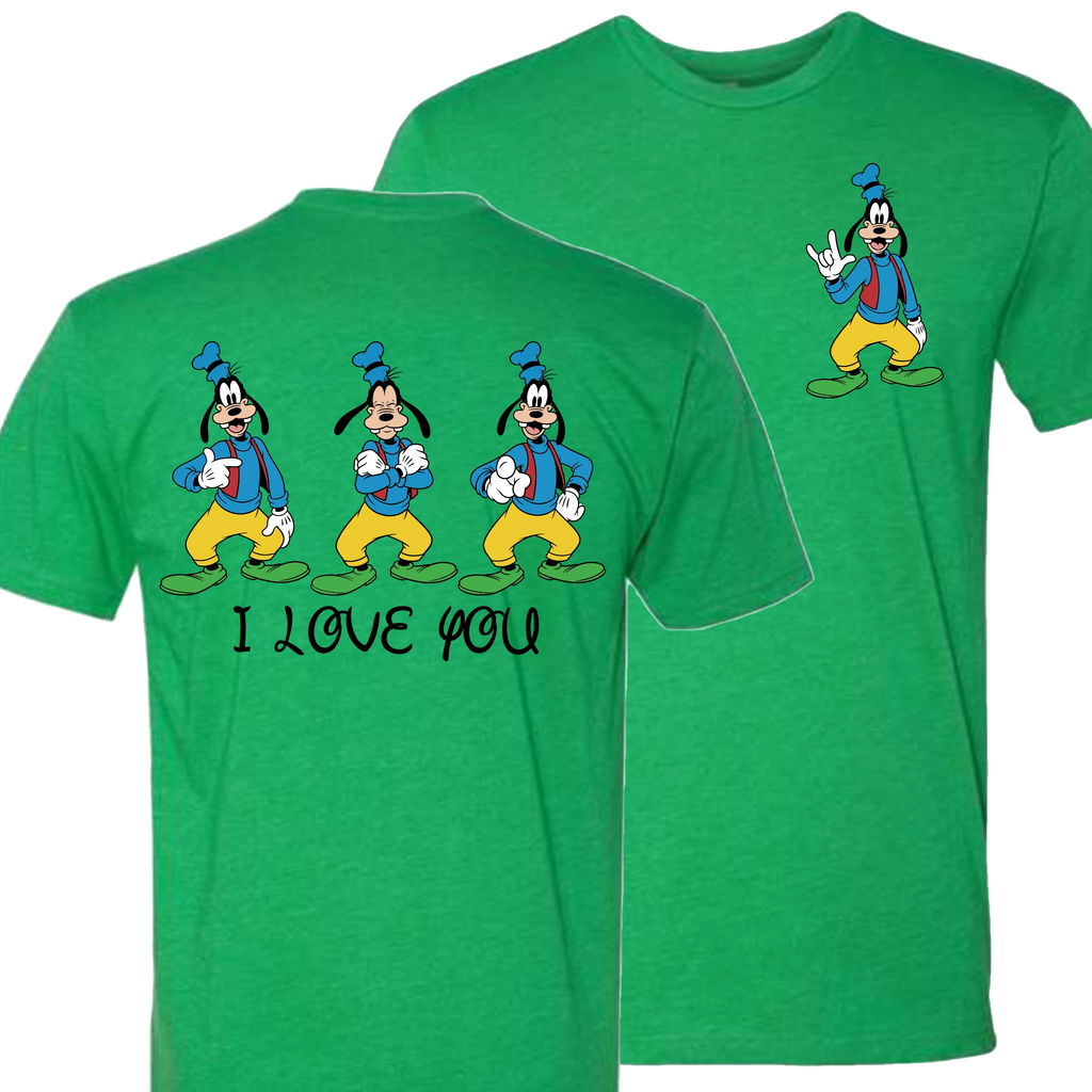 Goofy ILY I Love You T-Shirt