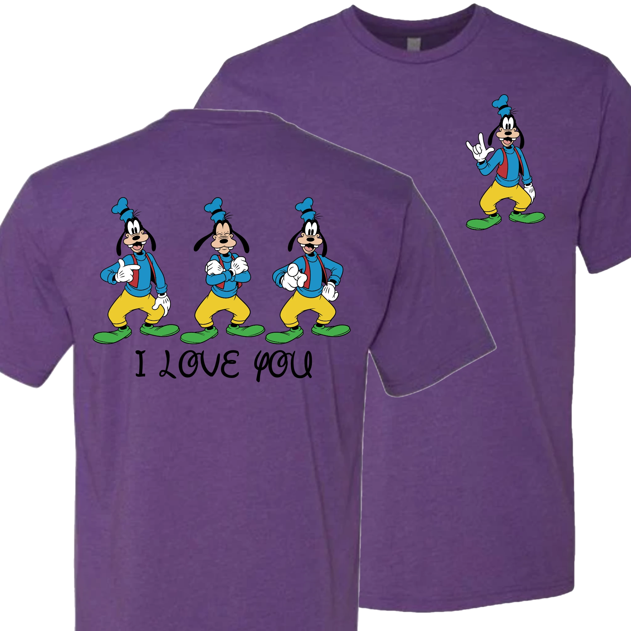 Goofy ILY I Love You T-Shirt