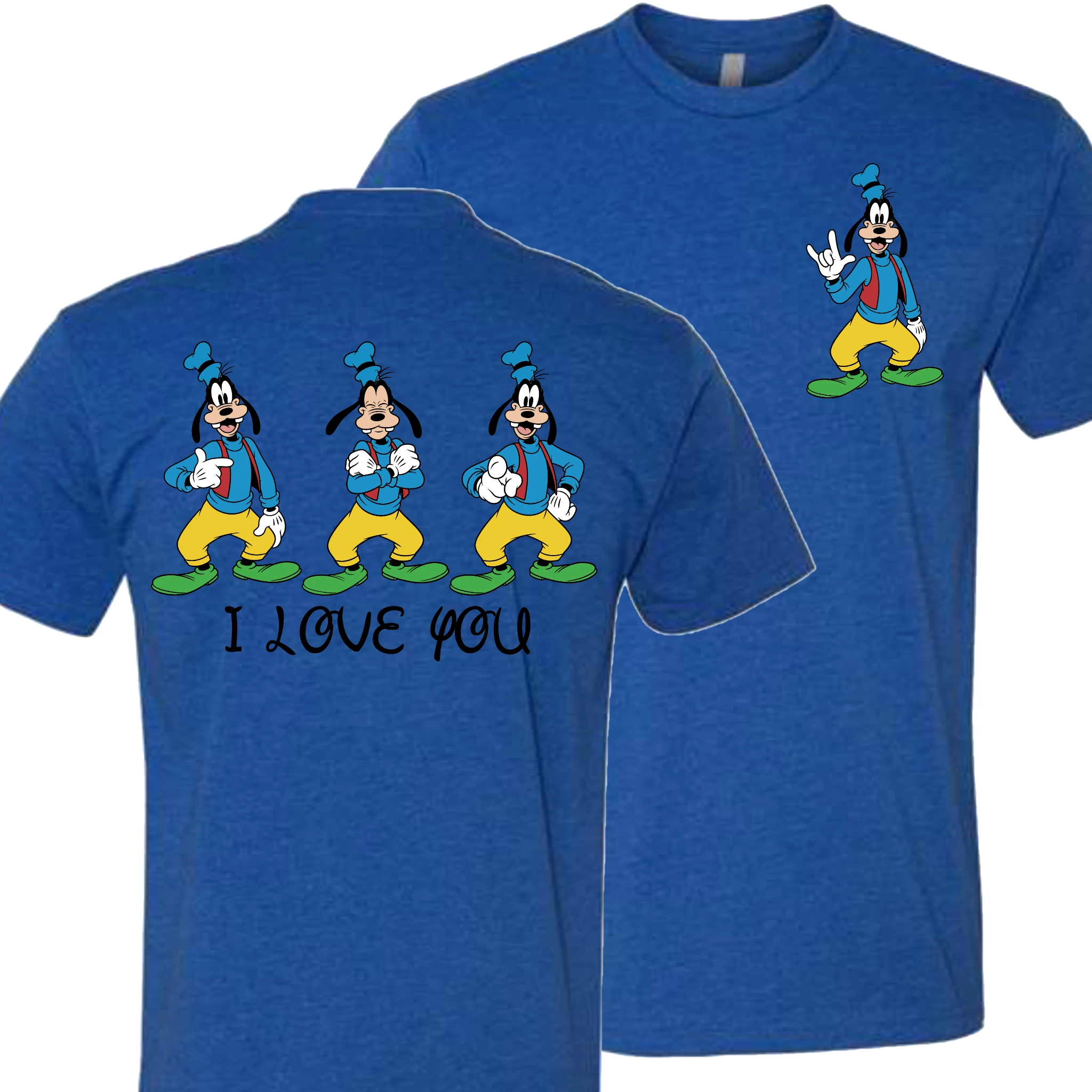 Goofy ILY I Love You T-Shirt