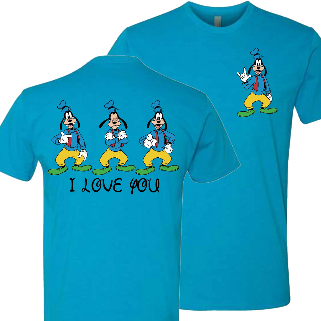 Goofy ILY I Love You T-Shirt