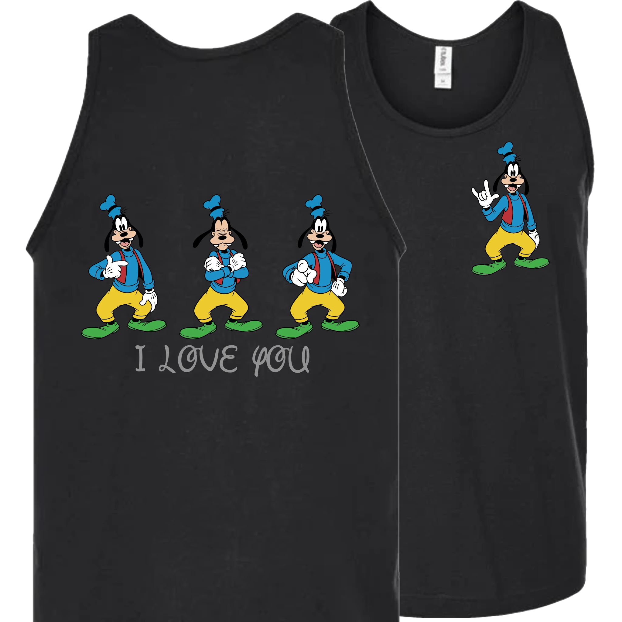 Goofy ILY I Love You Tank Top (MEN)