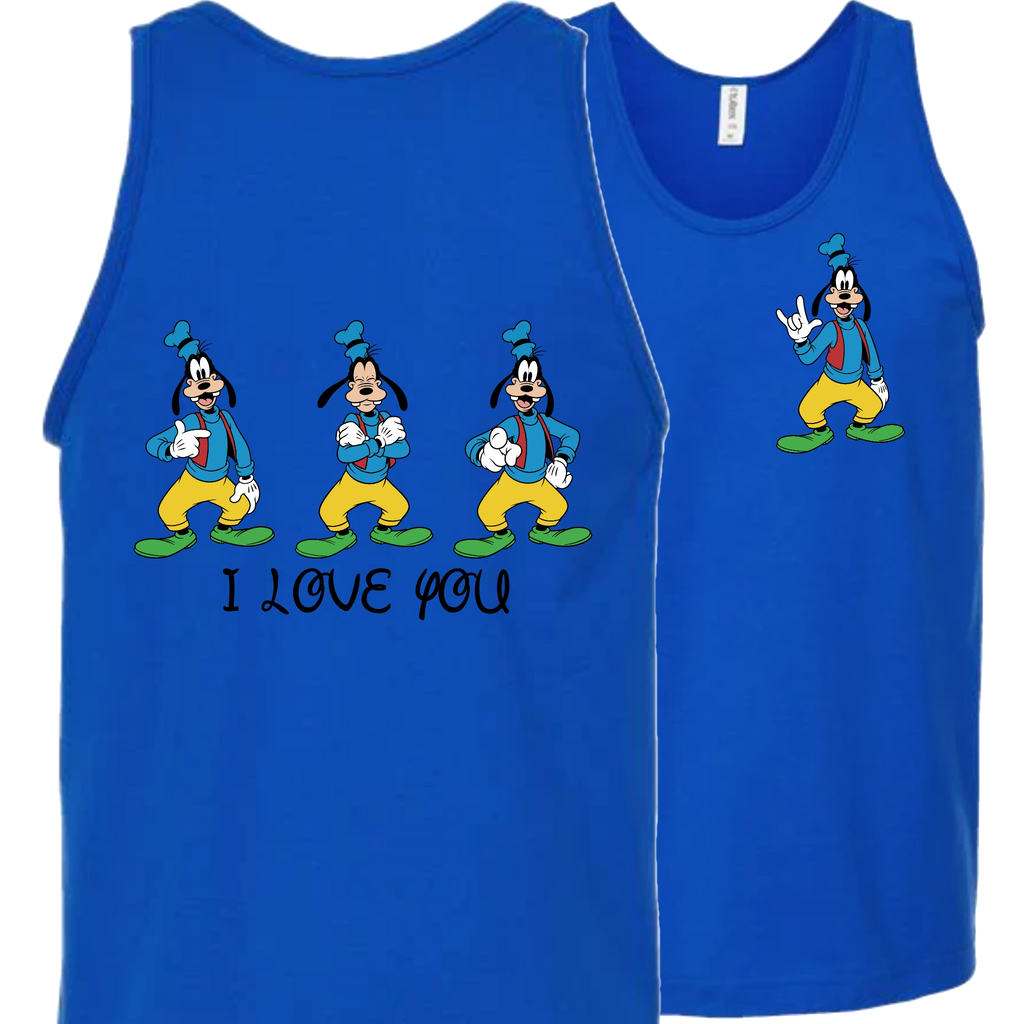 Goofy ILY I Love You Tank Top (MEN)