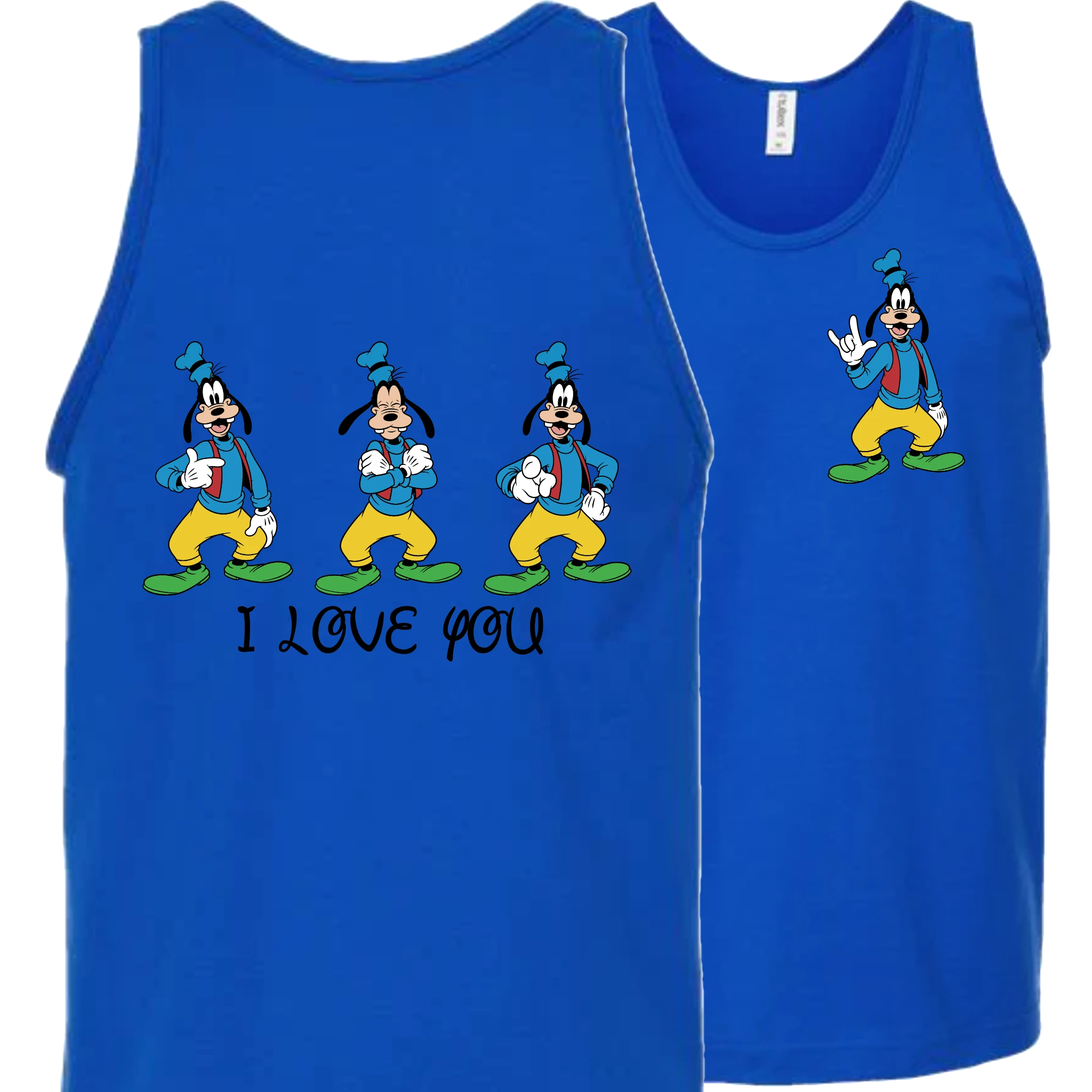 Goofy ILY I Love You Tank Top (MEN)