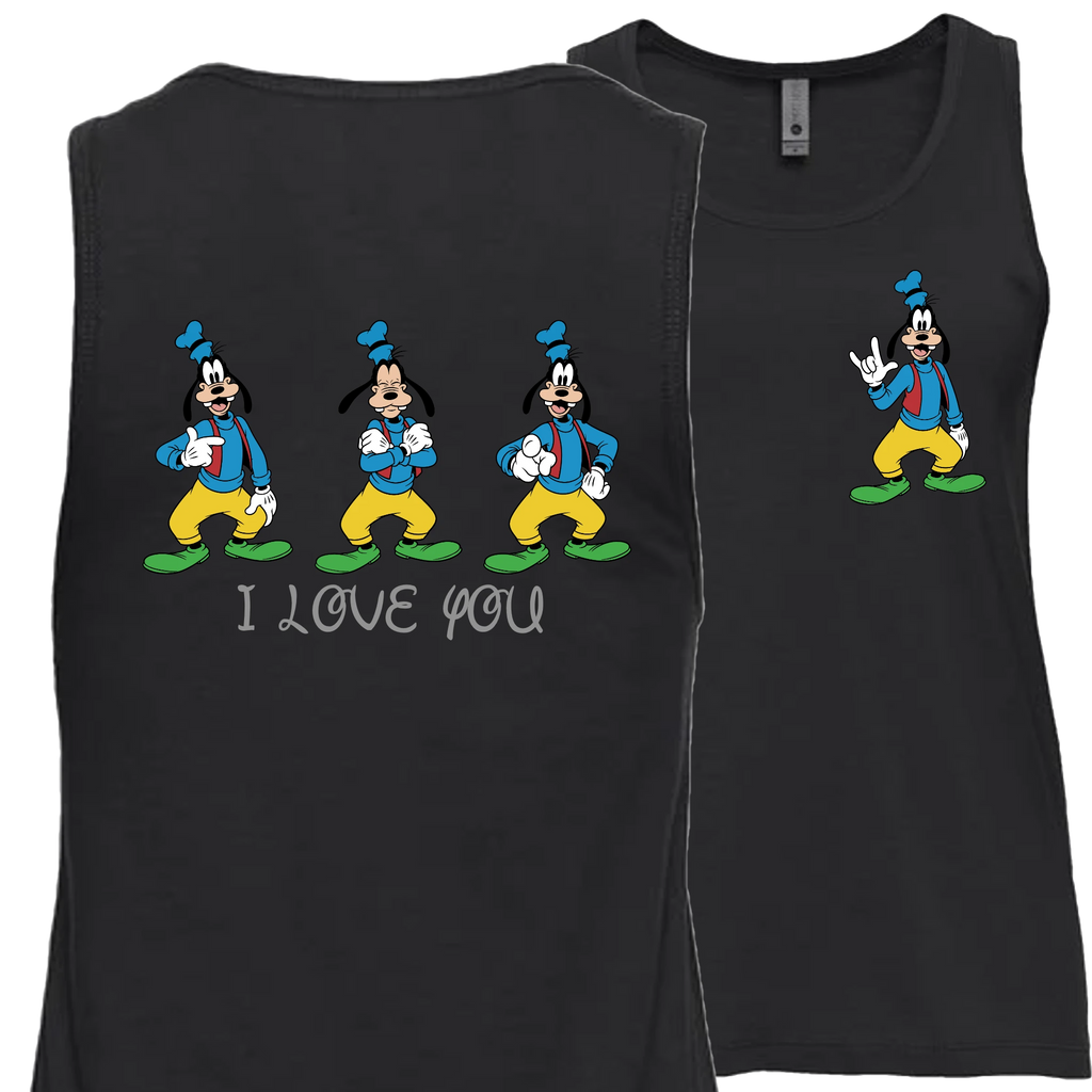 Goofy ILY I Love You Tank Top (WOMEN)