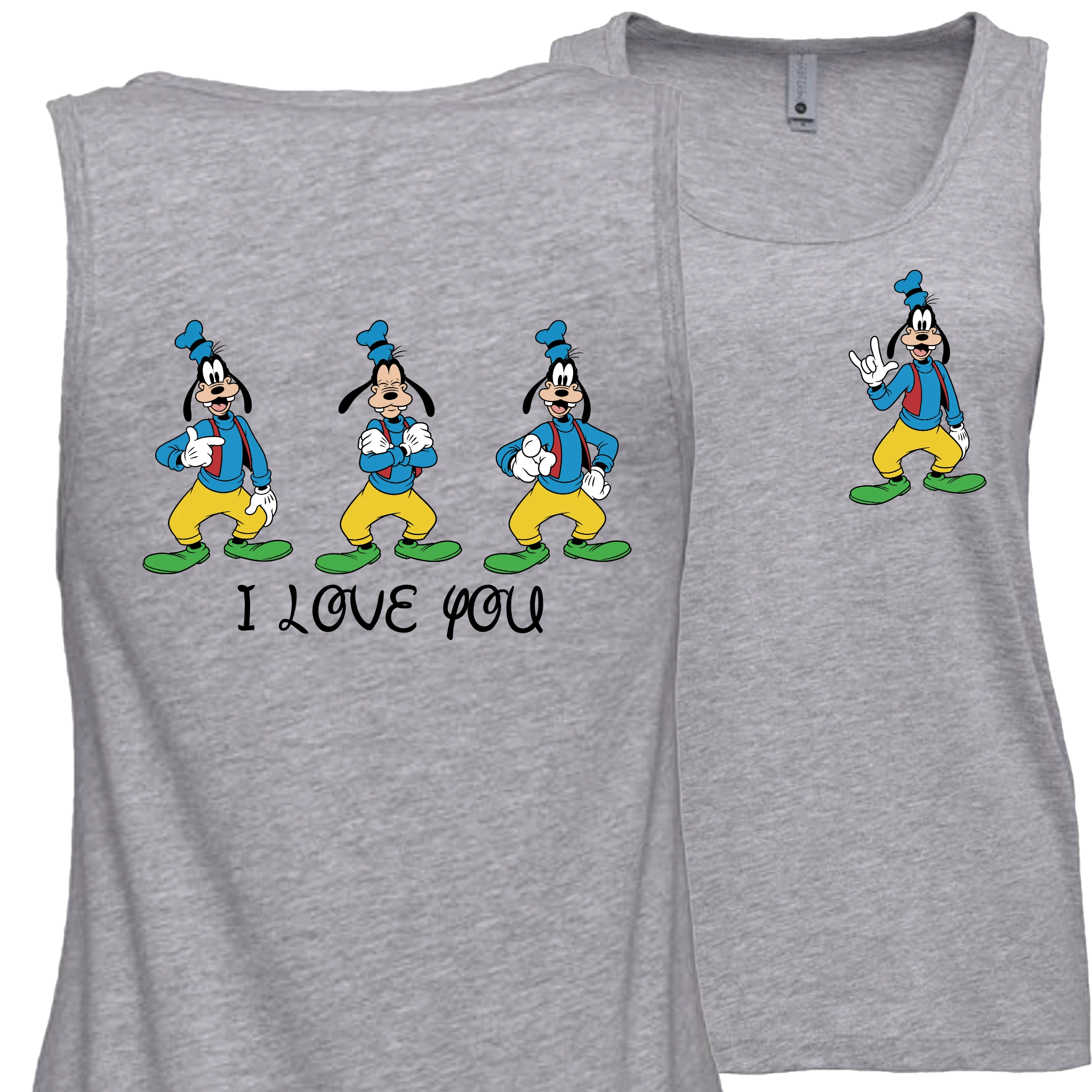 Goofy ILY I Love You Tank Top (WOMEN)