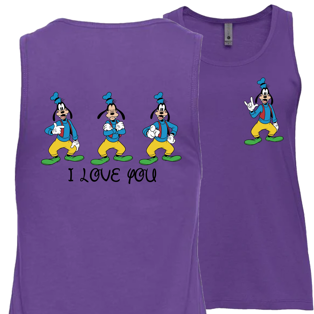 Goofy ILY I Love You Tank Top (WOMEN)