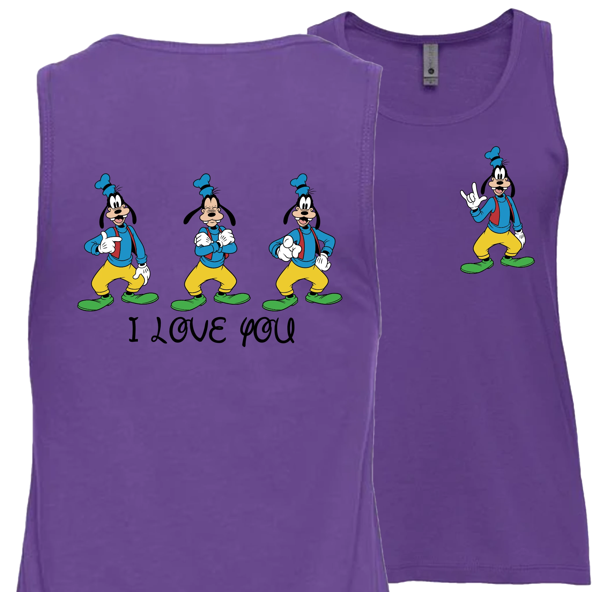 Goofy ILY I Love You Tank Top (WOMEN)