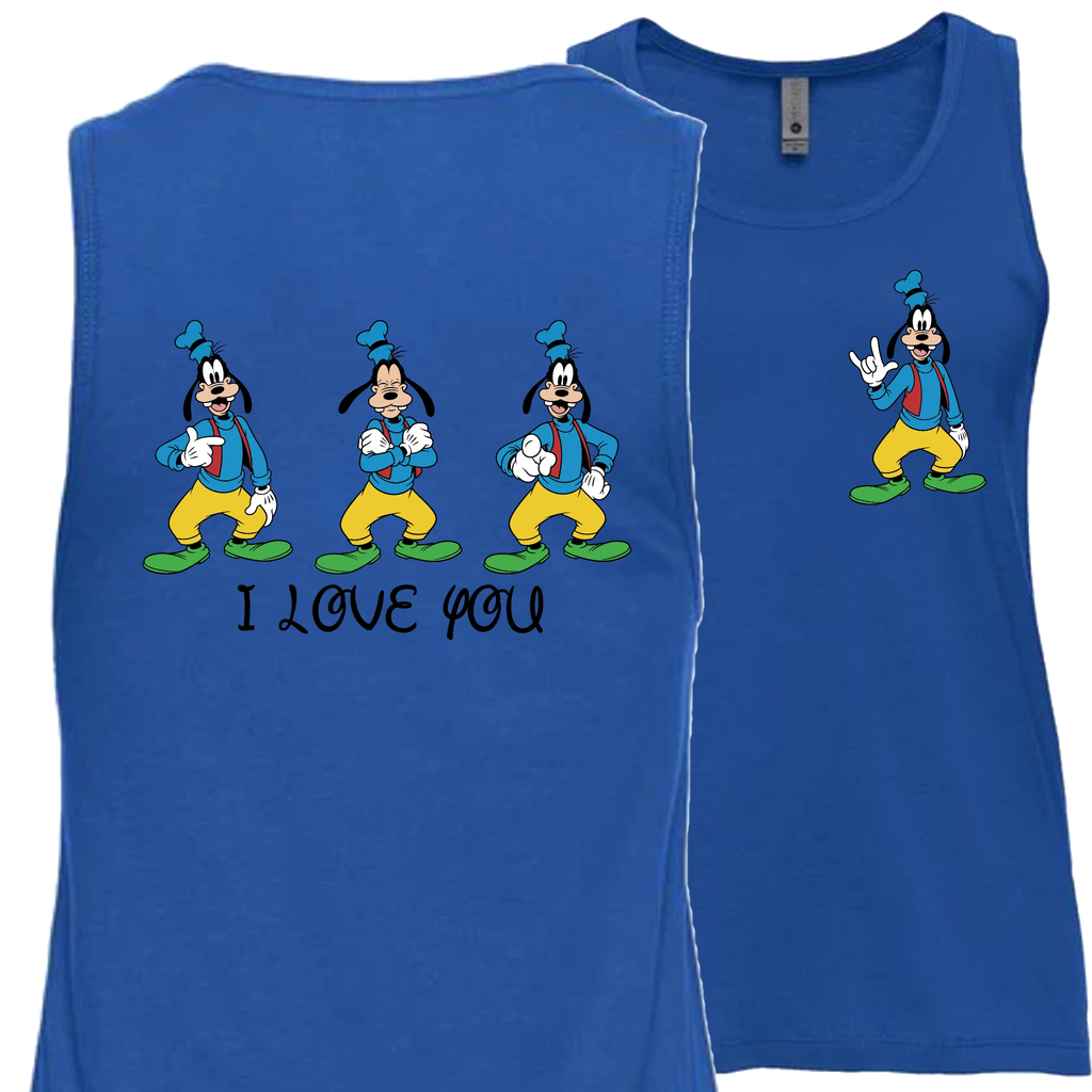Goofy ILY I Love You Tank Top (WOMEN)
