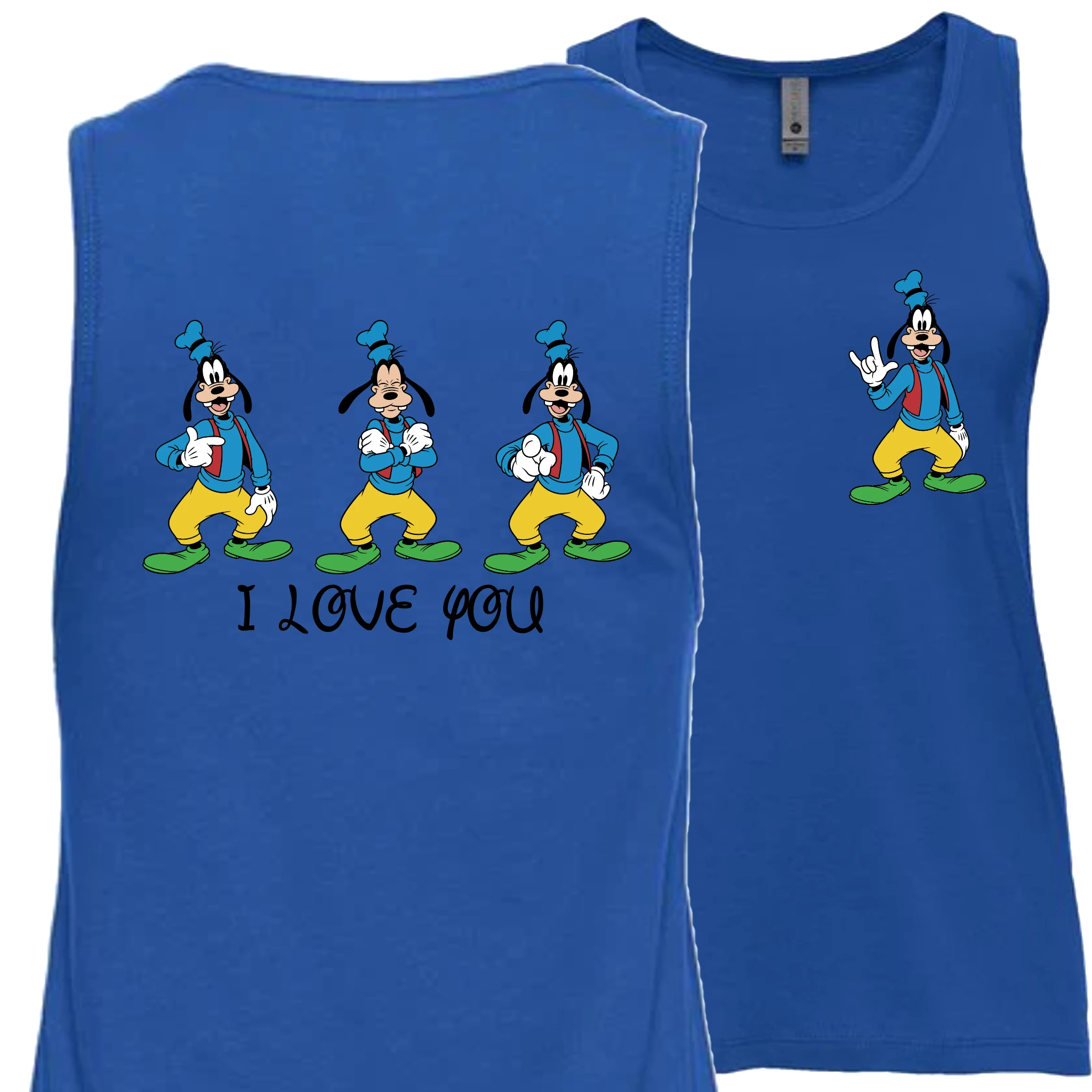 Goofy ILY I Love You Tank Top (WOMEN)