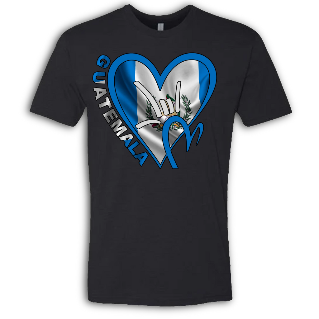 Guatemala Flag ILY HEART T-Shirt