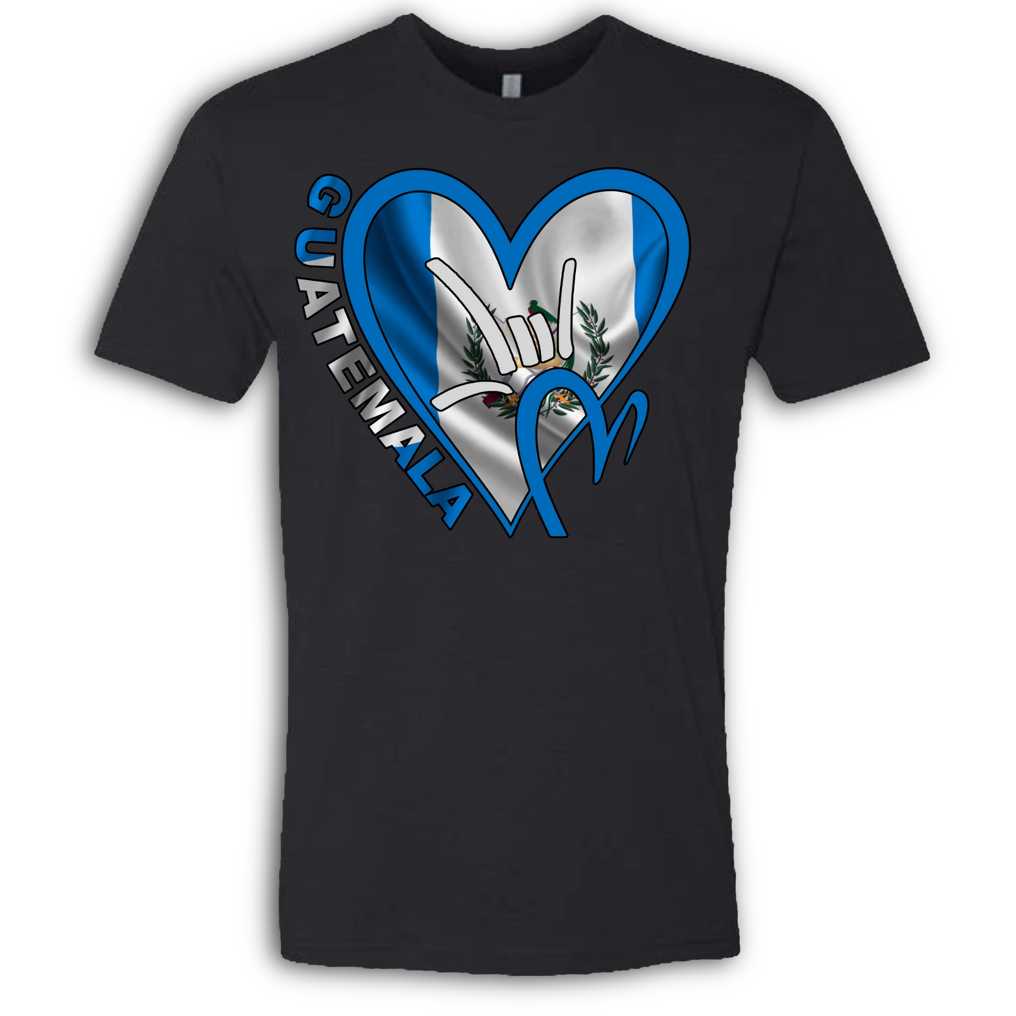 Guatemala Flag ILY HEART T-Shirt