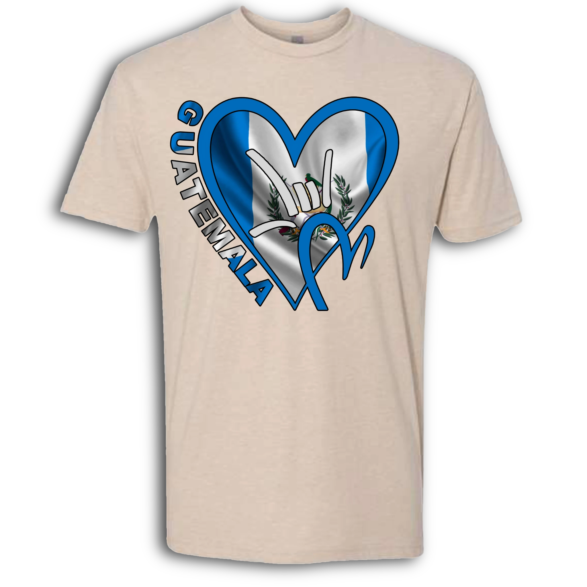 Guatemala Flag ILY HEART T-Shirt