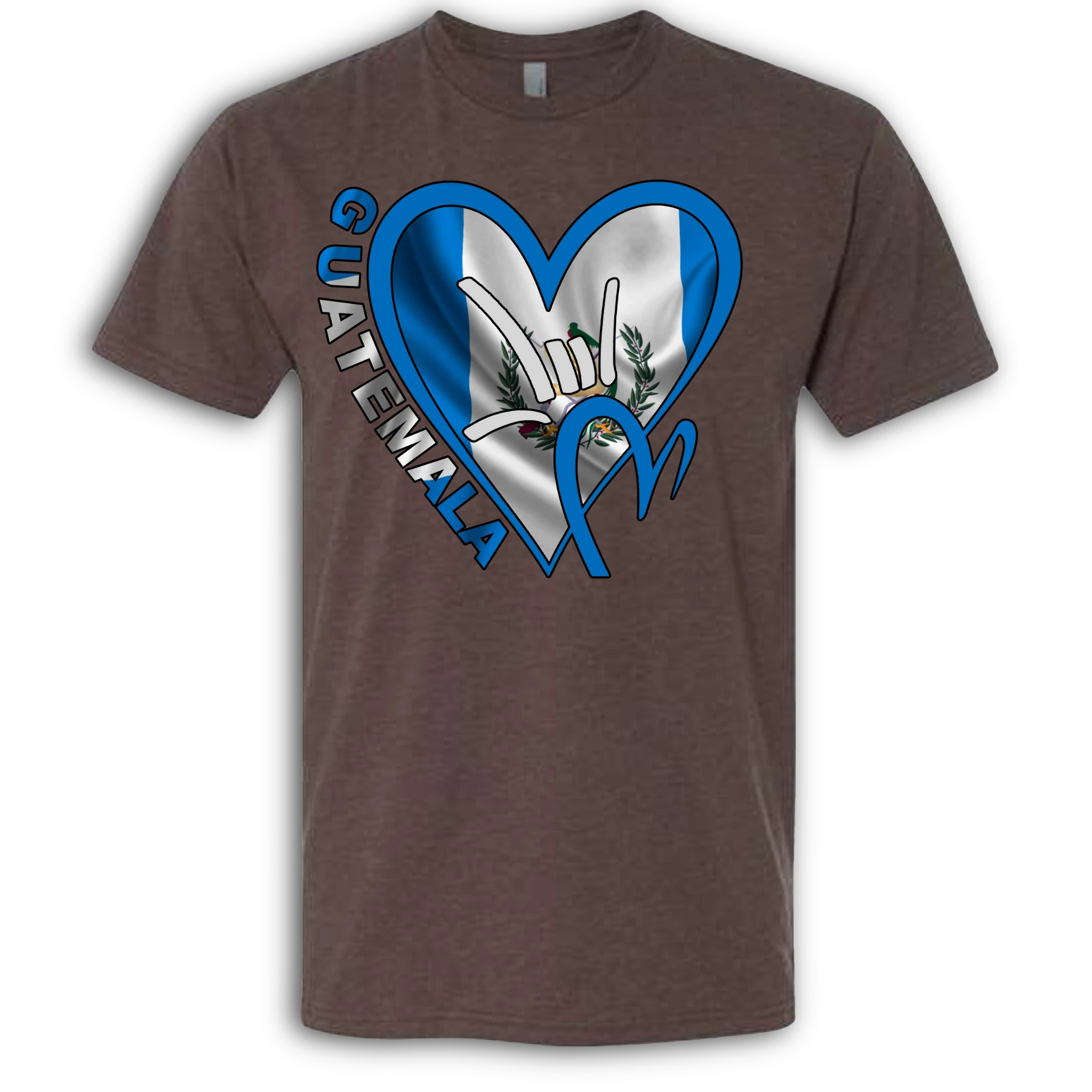 Guatemala Flag ILY HEART T-Shirt