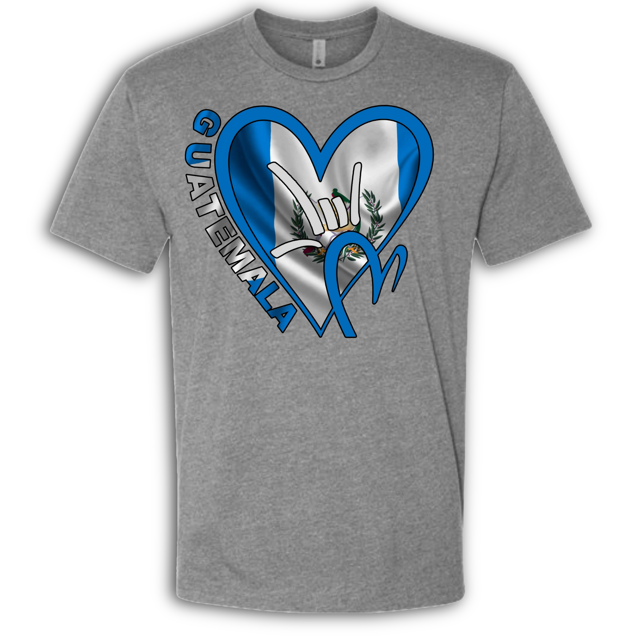 Guatemala Flag ILY HEART T-Shirt