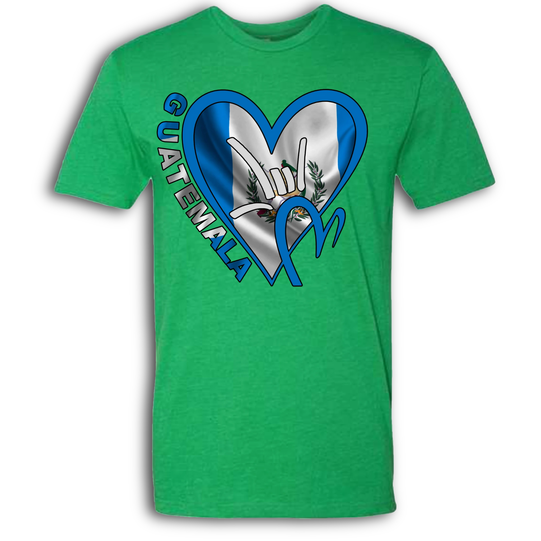 Guatemala Flag ILY HEART T-Shirt