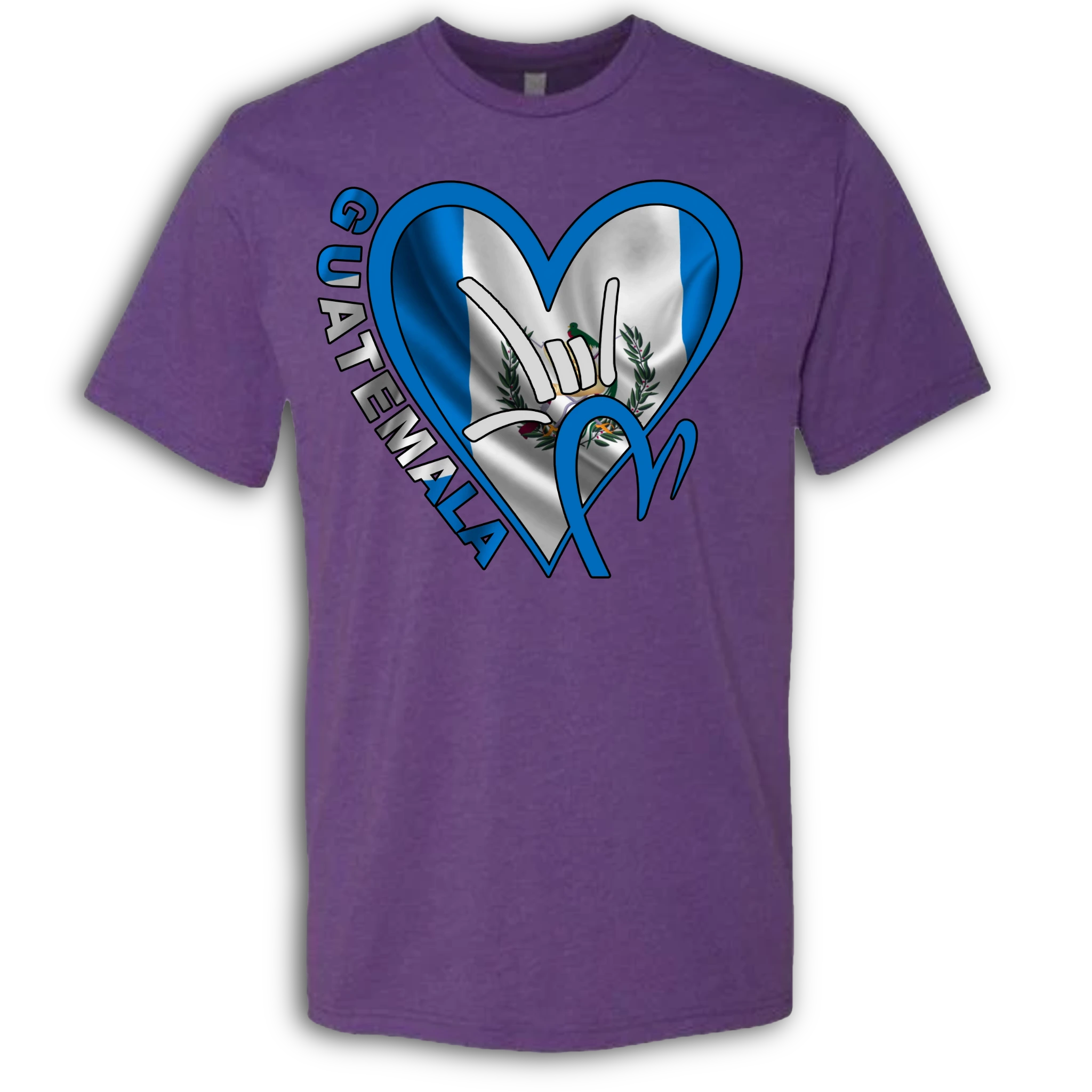 Guatemala Flag ILY HEART T-Shirt