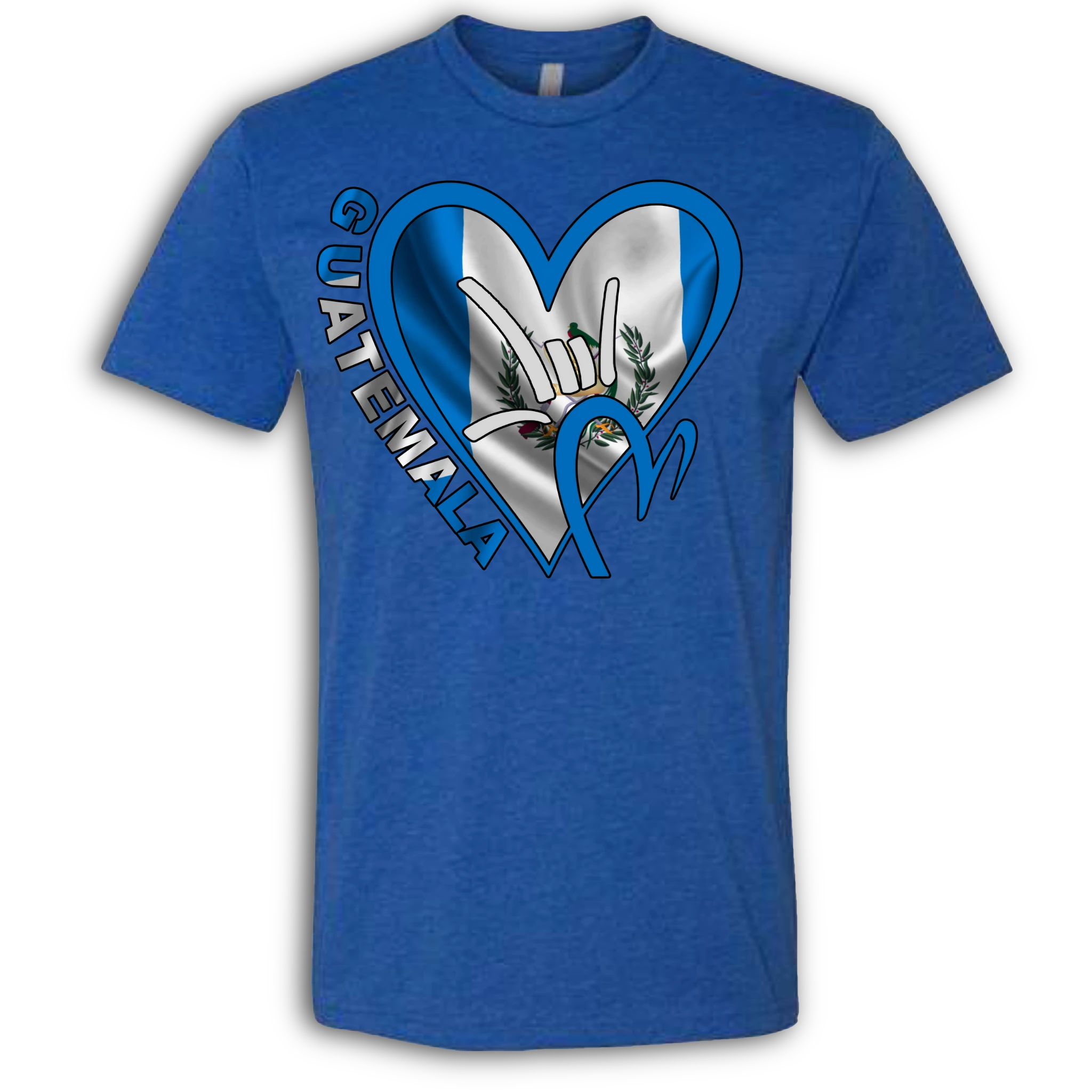 Guatemala Flag ILY HEART T-Shirt