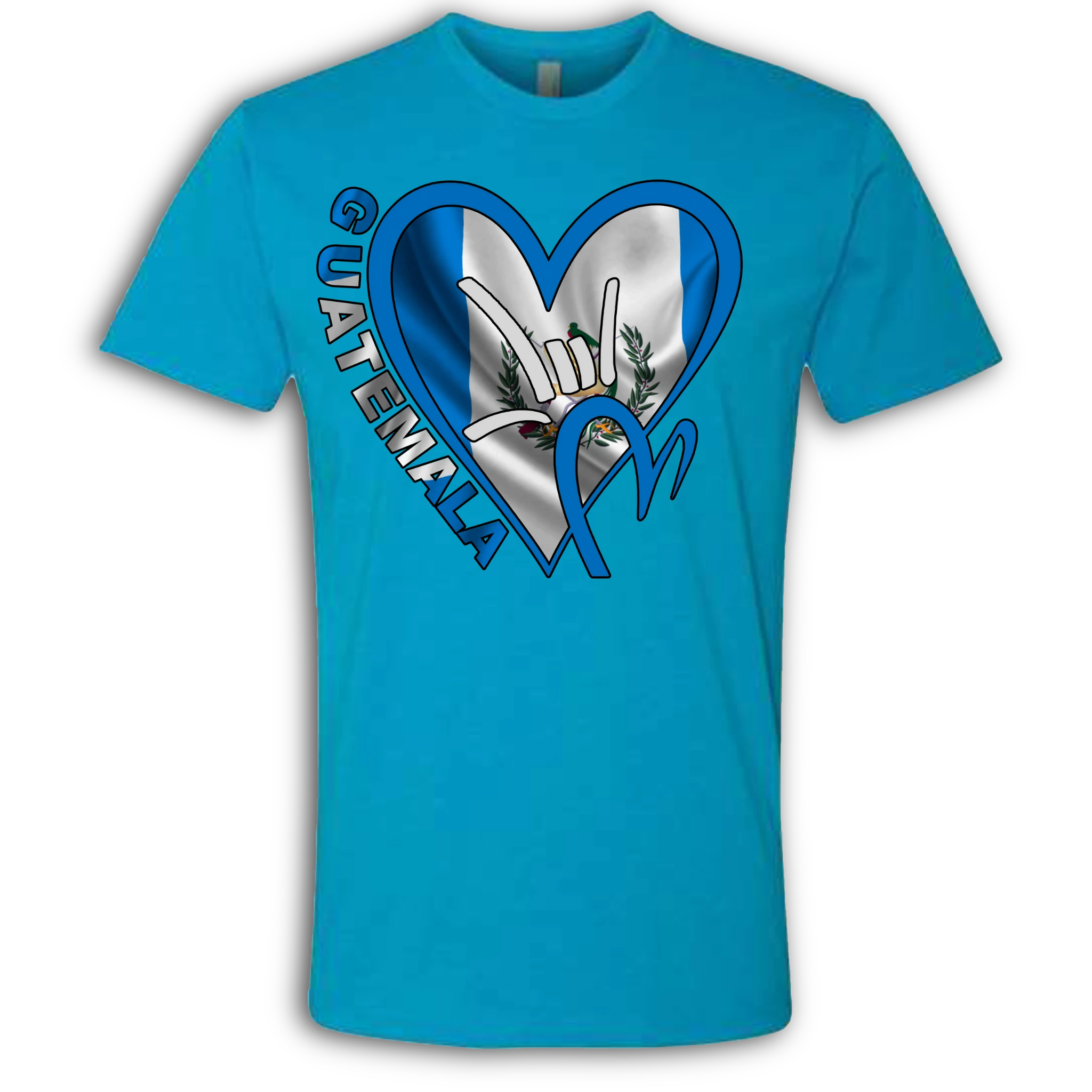 Guatemala Flag ILY HEART T-Shirt