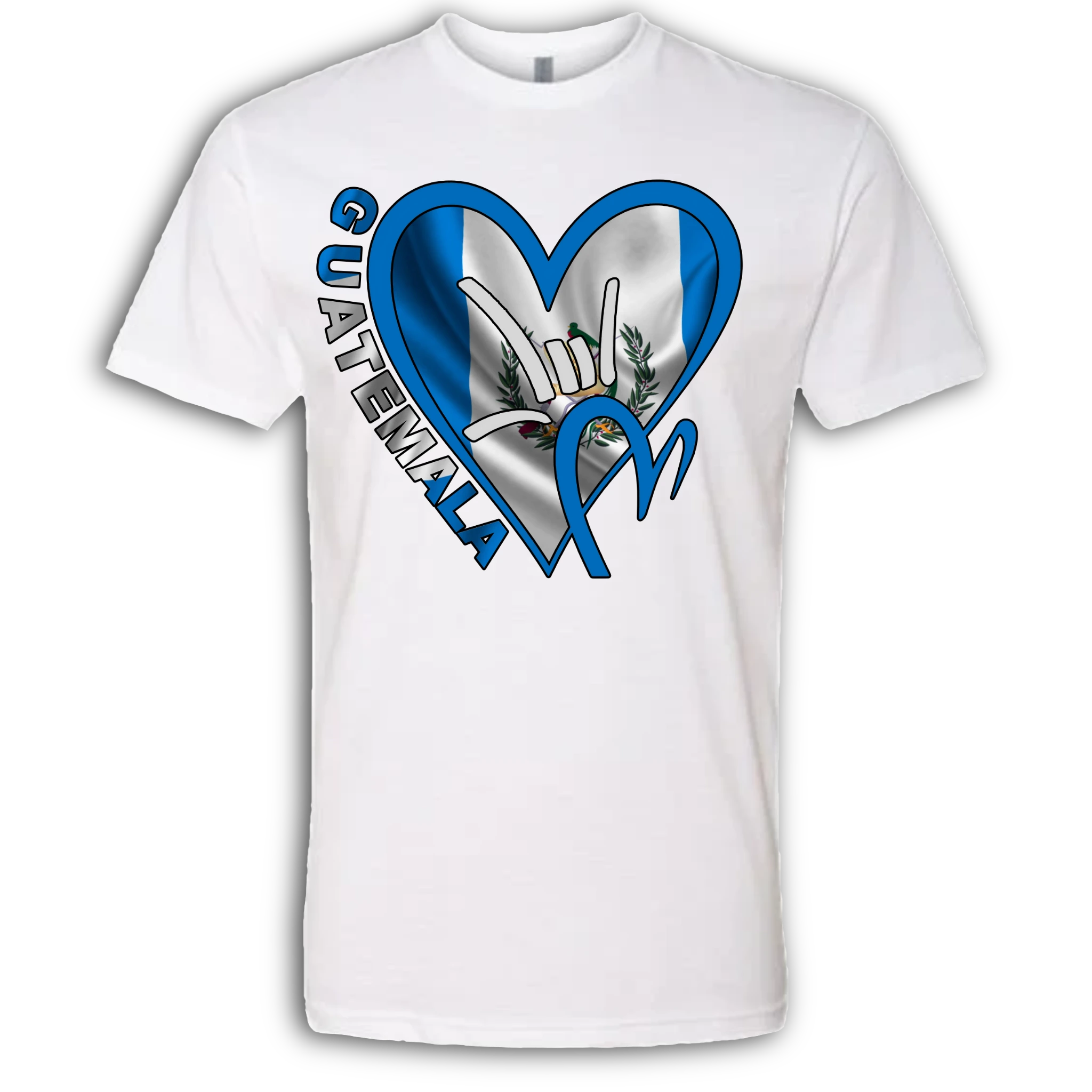 Guatemala Flag ILY HEART T-Shirt