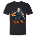 Halloween Mask & Knife Crew T-Shirt