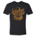 Highland Cow with Hat Brown T-Shirt