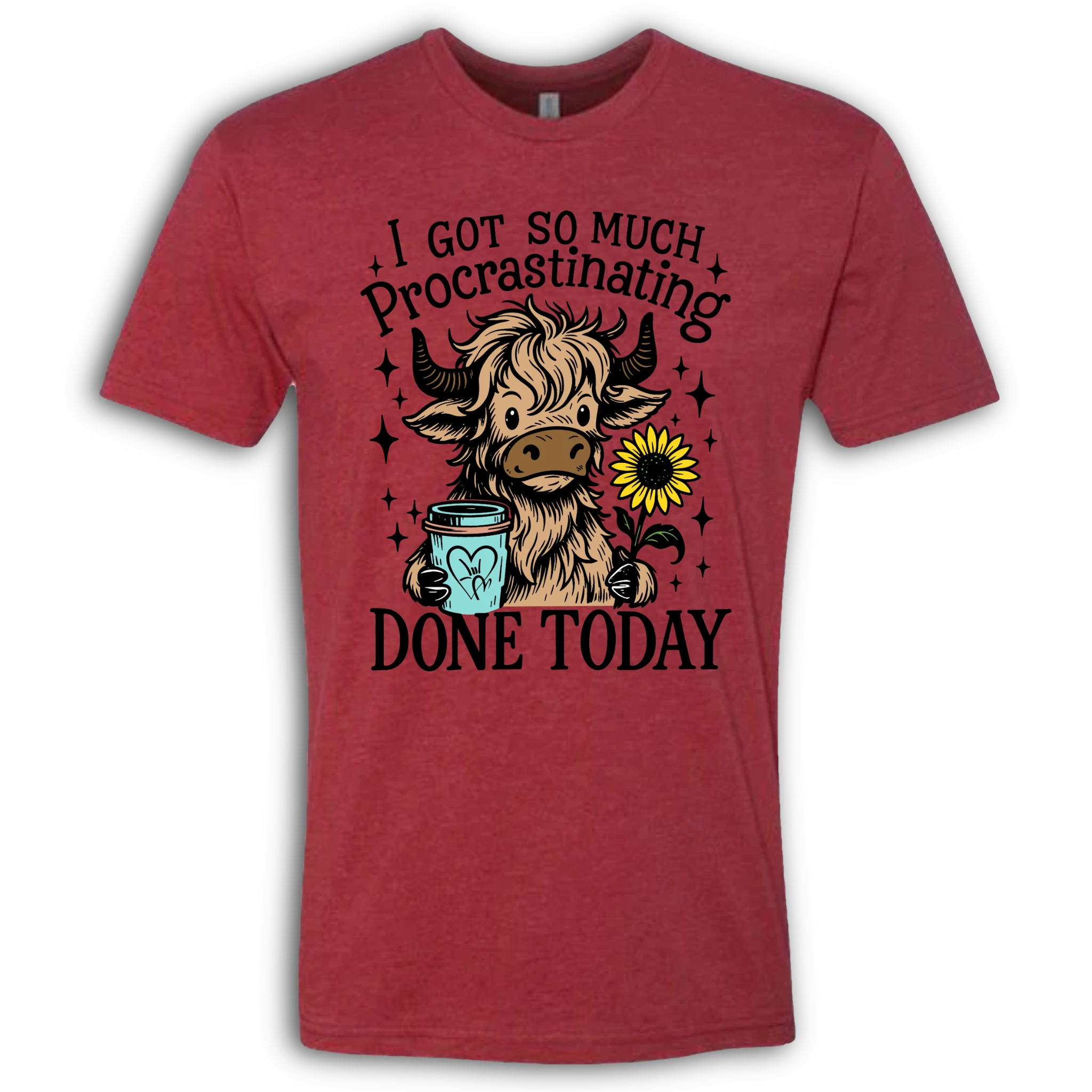 Highland Cow Procrastinating T-Shirt