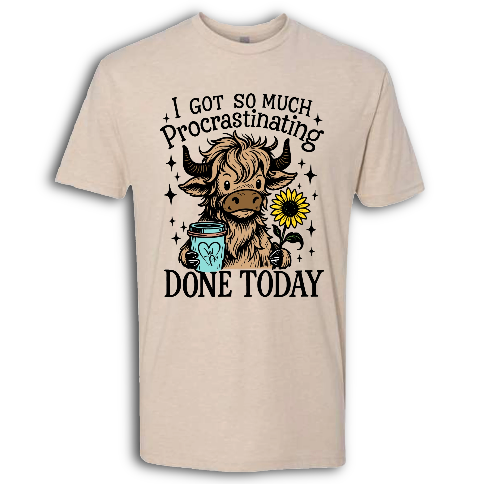 Highland Cow Procrastinating T-Shirt