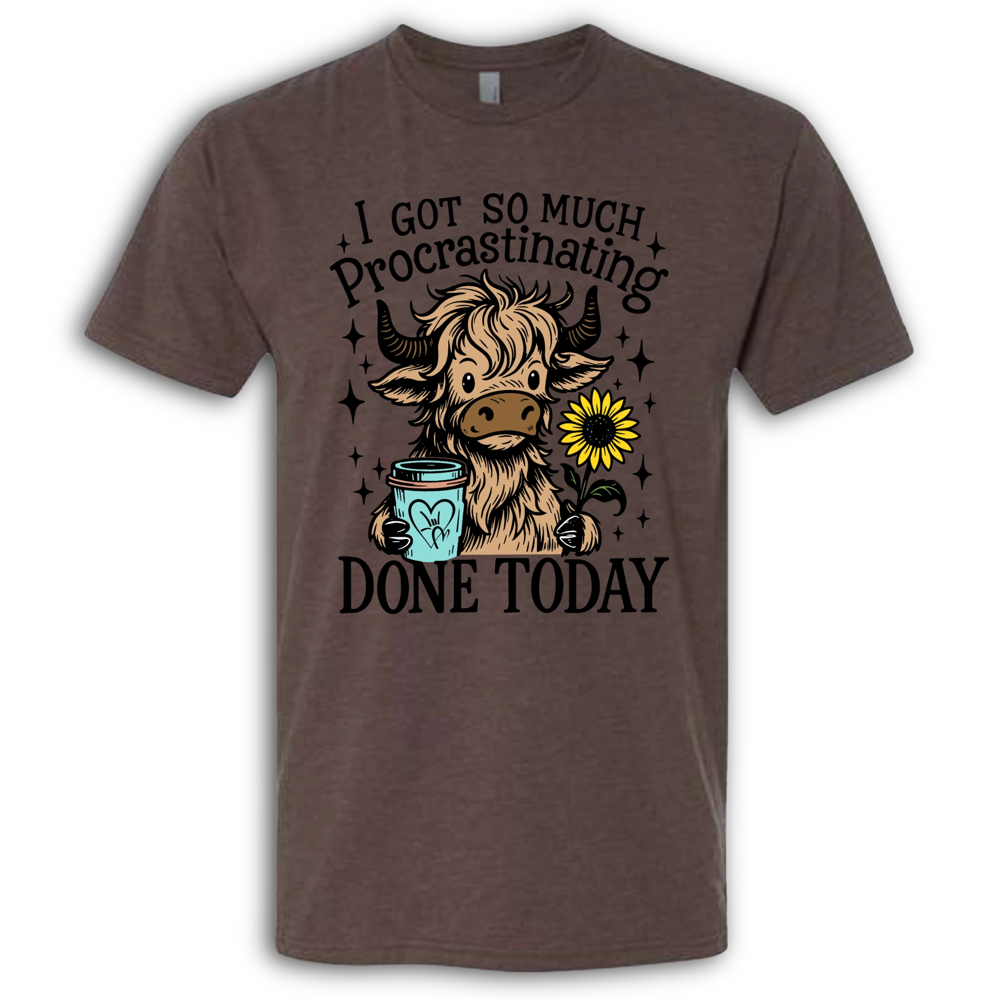 Highland Cow Procrastinating T-Shirt