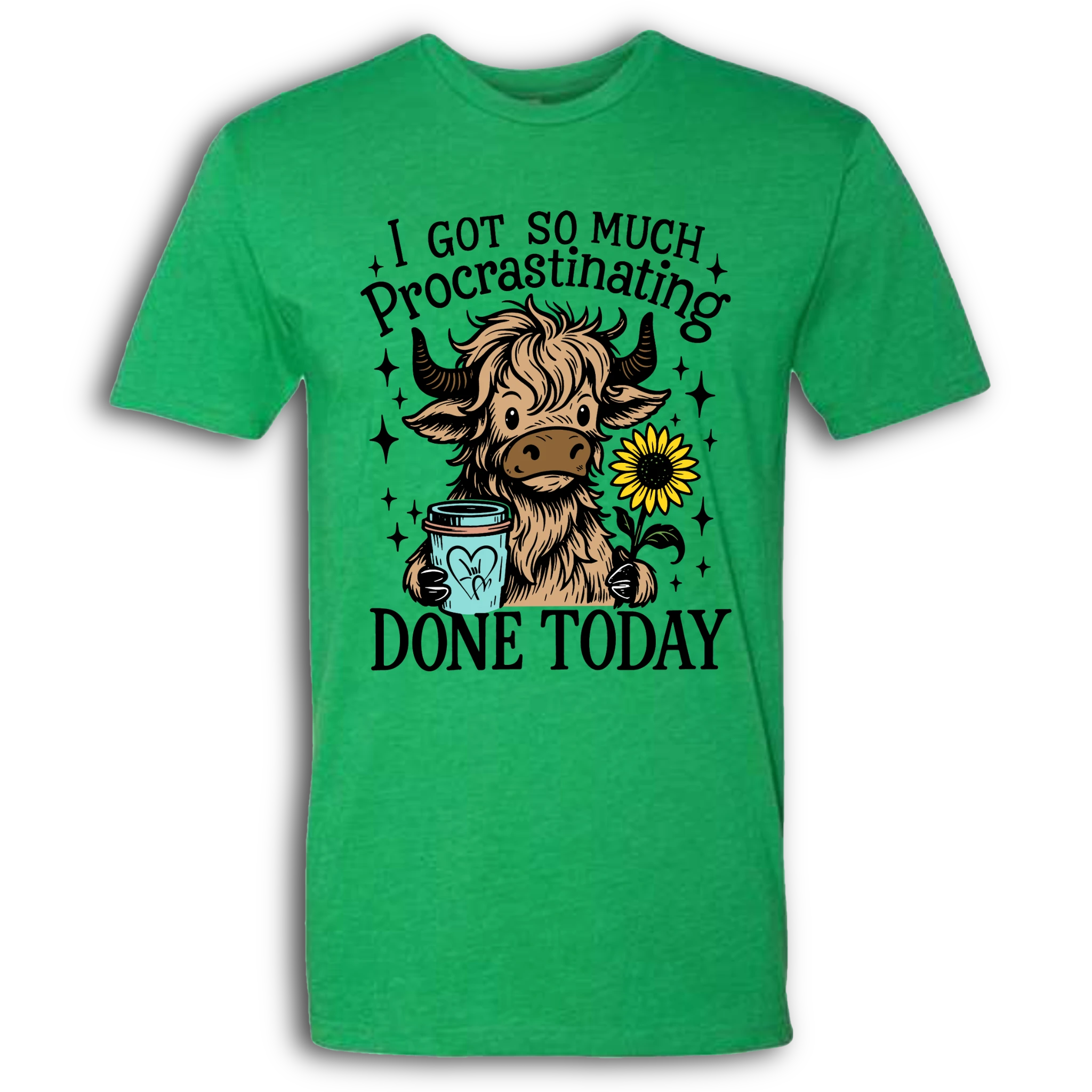 Highland Cow Procrastinating T-Shirt