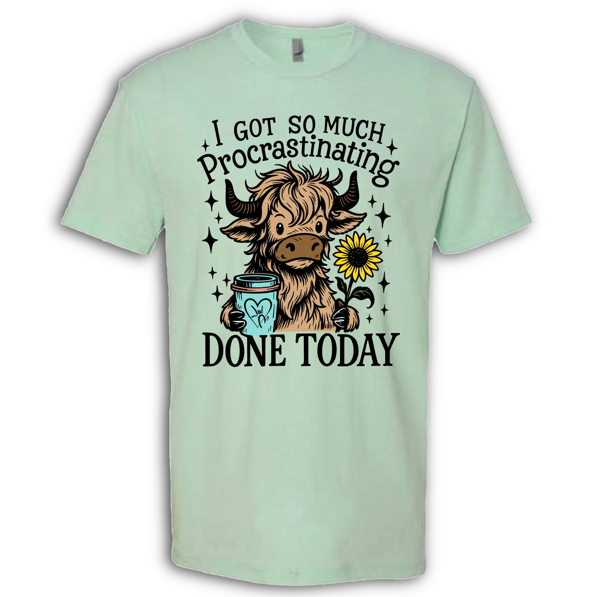 Highland Cow Procrastinating T-Shirt