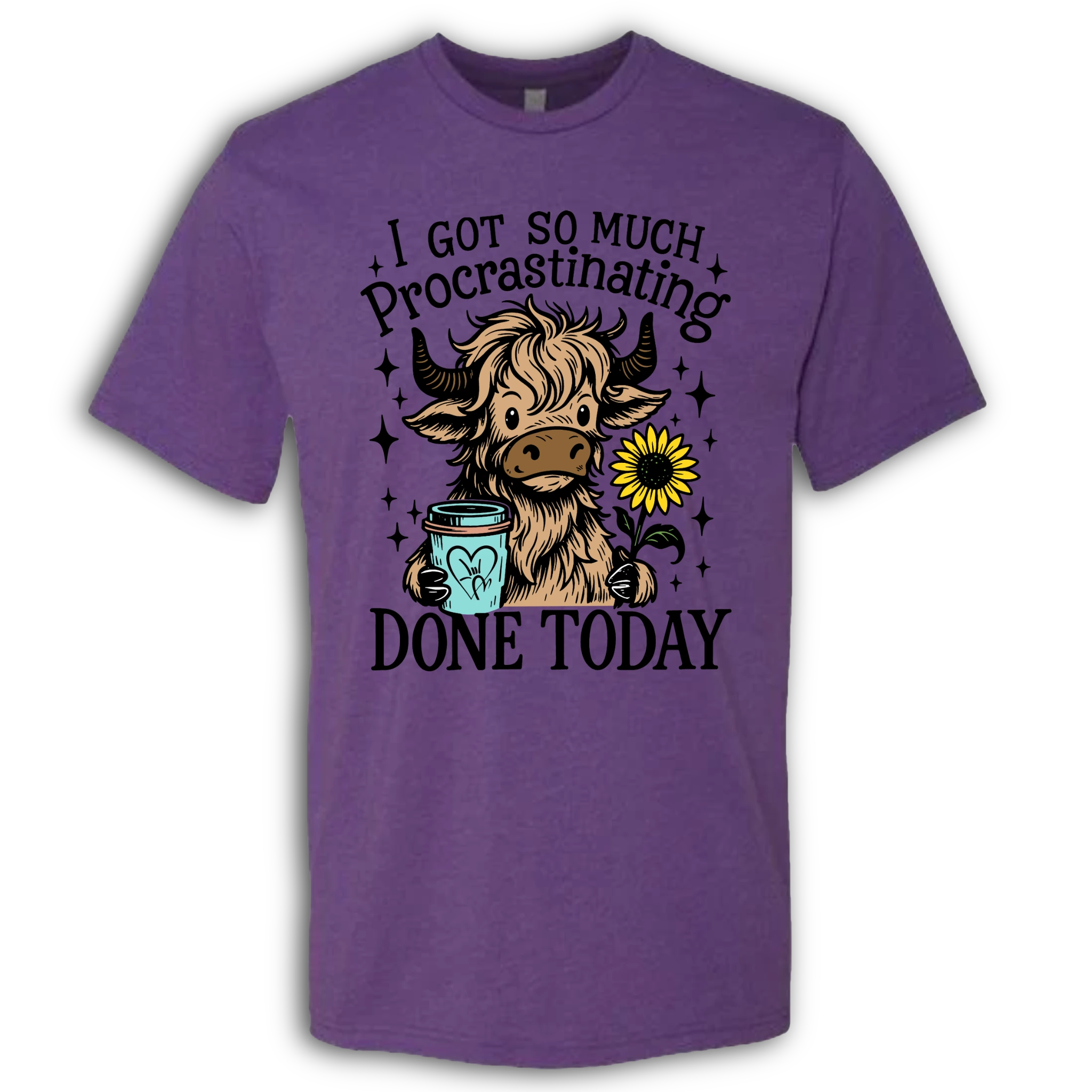 Highland Cow Procrastinating T-Shirt