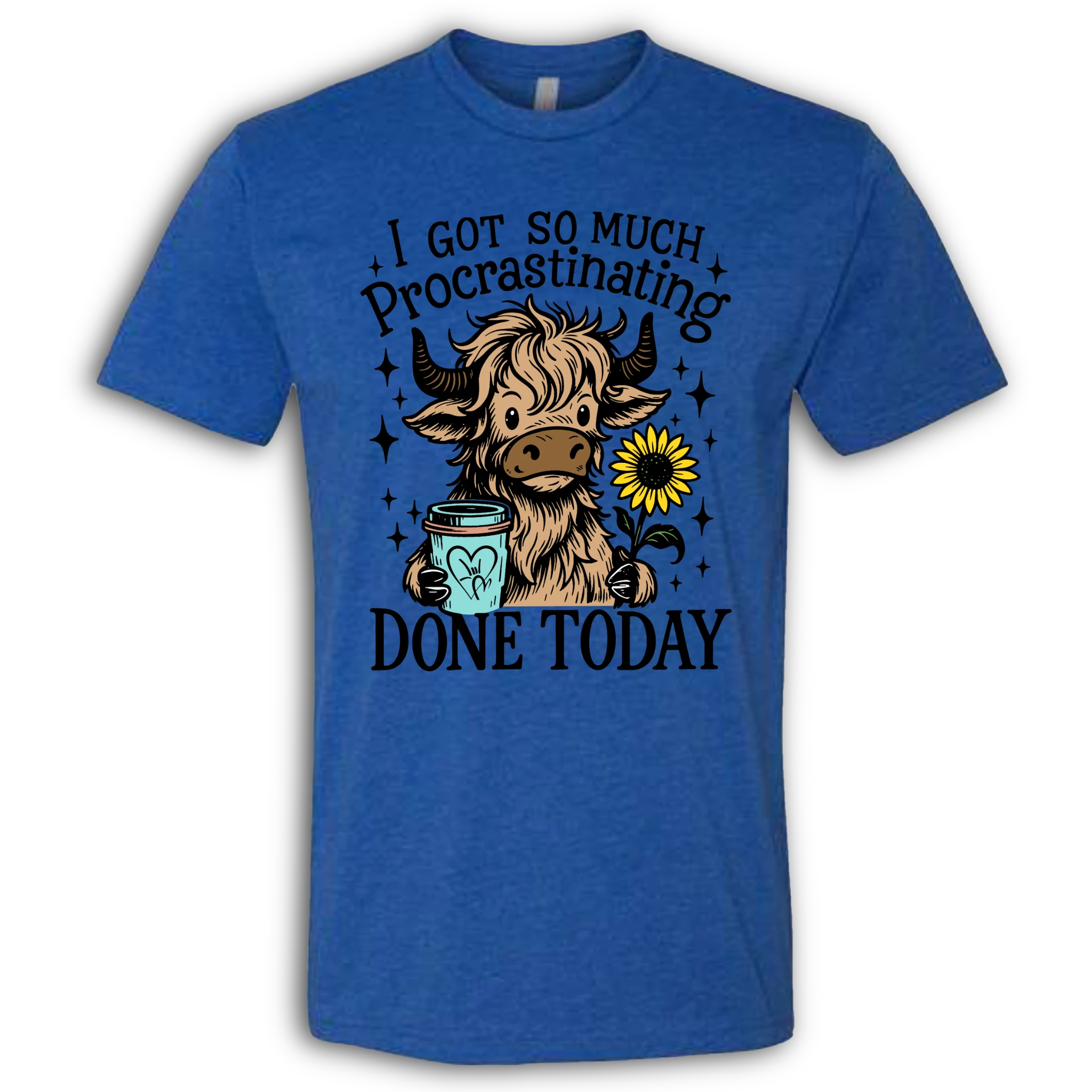 Highland Cow Procrastinating T-Shirt