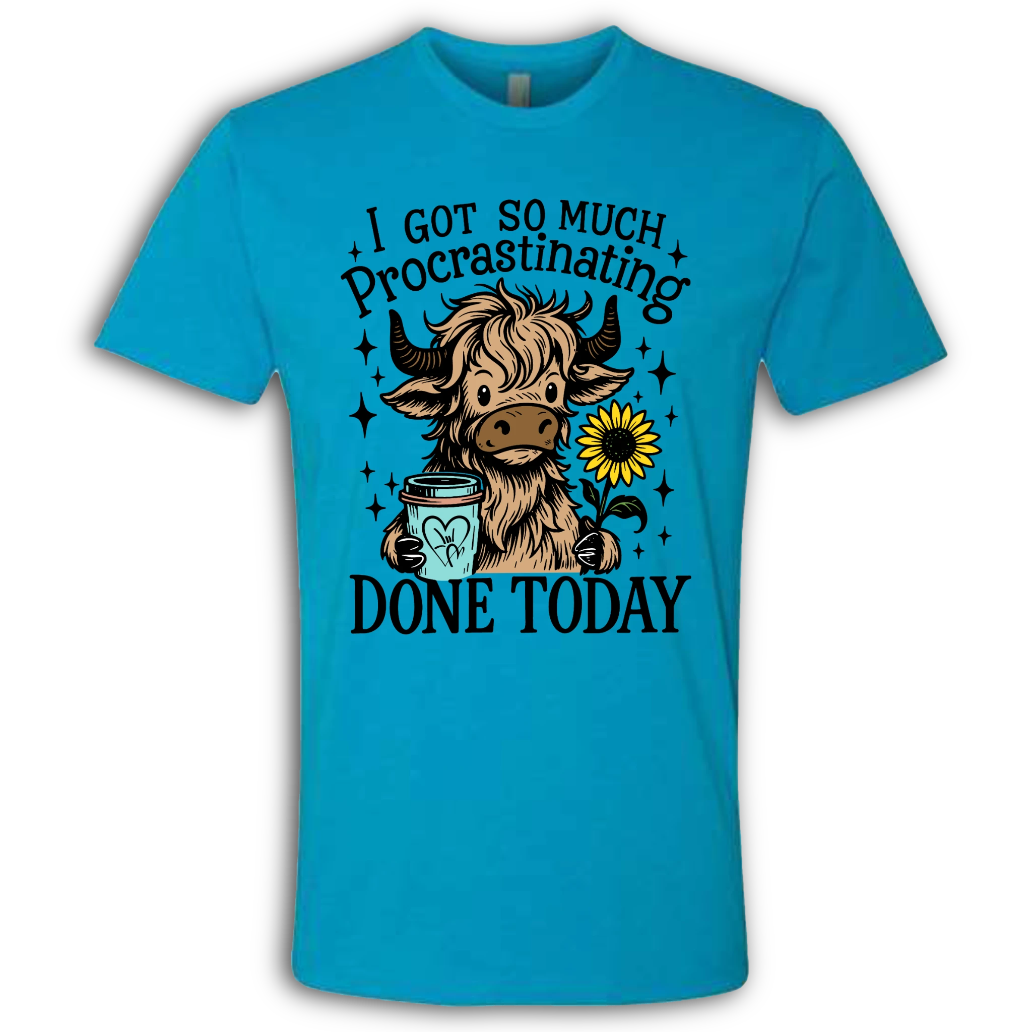 Highland Cow Procrastinating T-Shirt