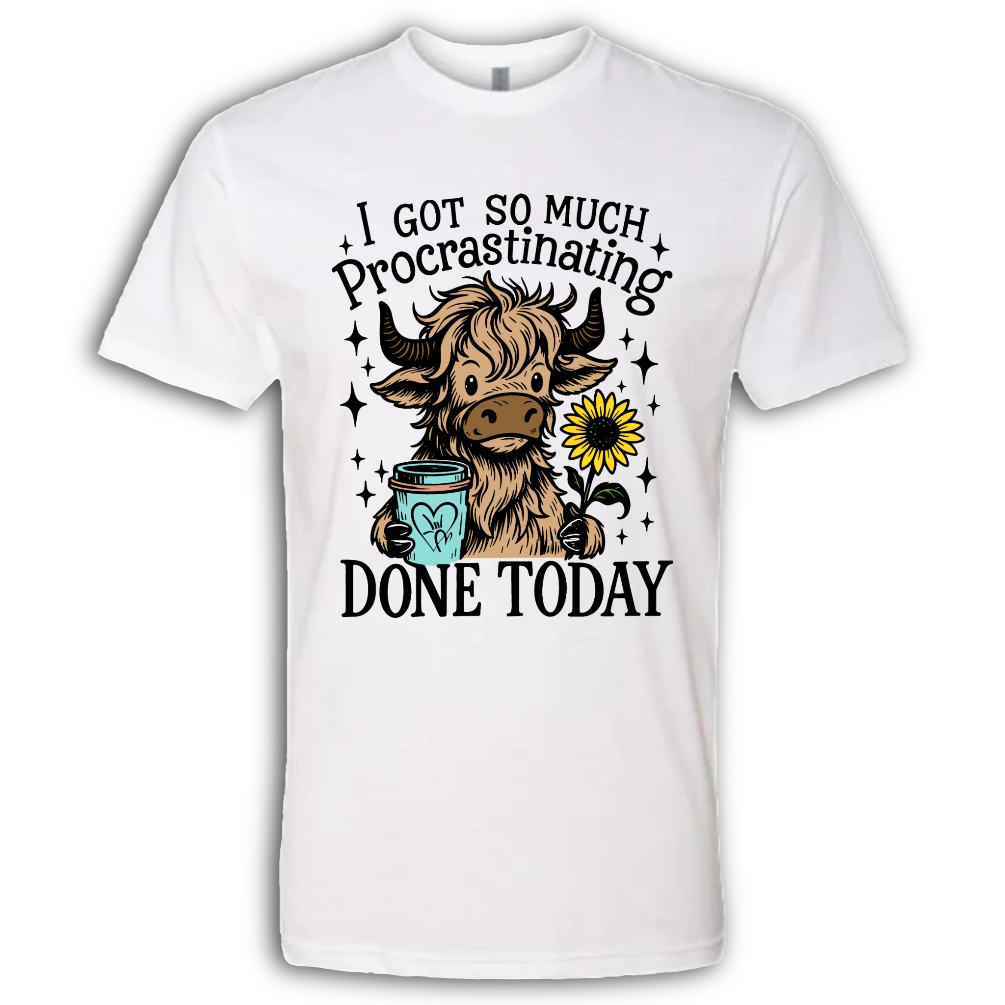 Highland Cow Procrastinating T-Shirt