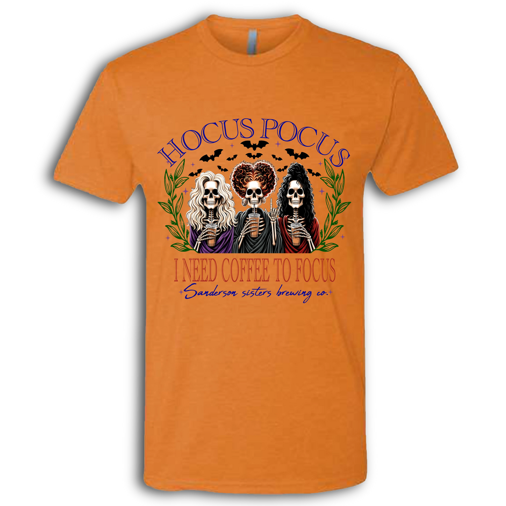 Hocus Pocus Coffee to Focus Crew T-Shirt