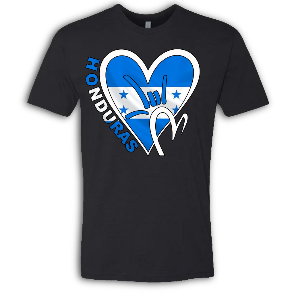 Honduras Flag ILY HEART T-Shirt