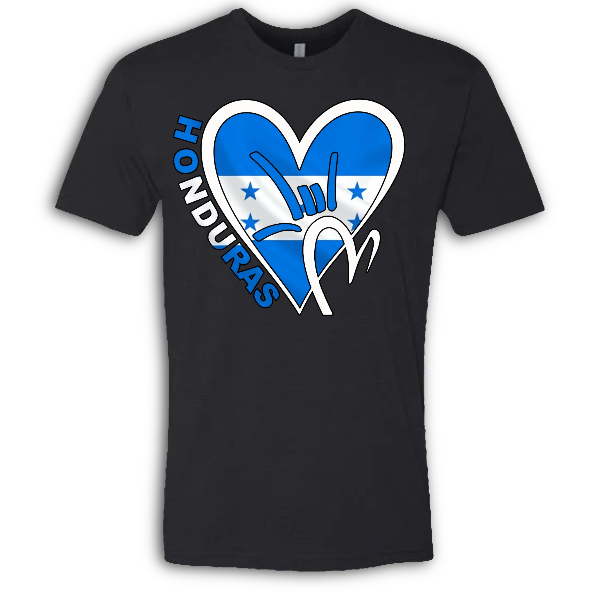 Honduras Flag ILY HEART T-Shirt