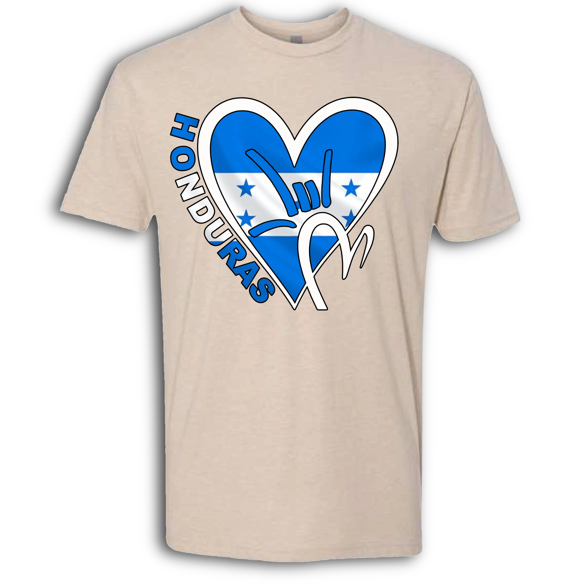 Honduras Flag ILY HEART T-Shirt