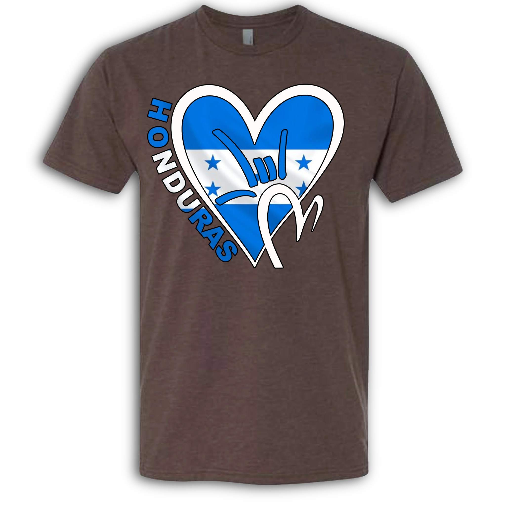 Honduras Flag ILY HEART T-Shirt