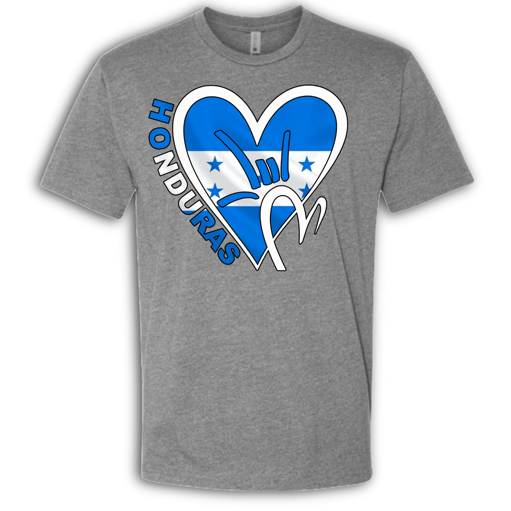 Honduras Flag ILY HEART T-Shirt