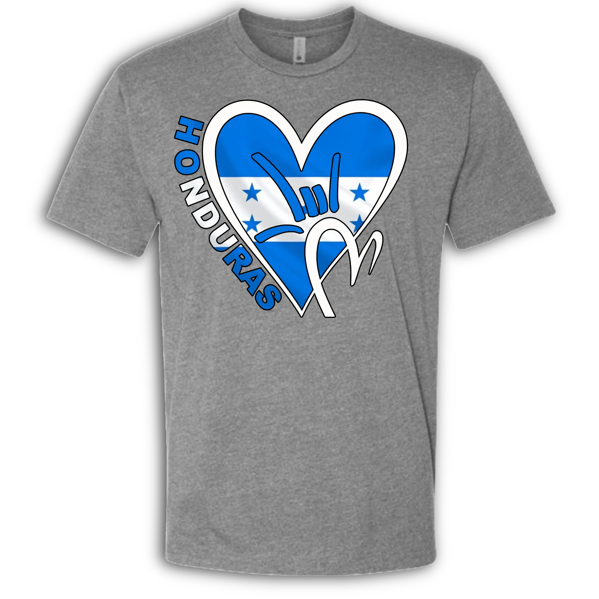 Honduras Flag ILY HEART T-Shirt