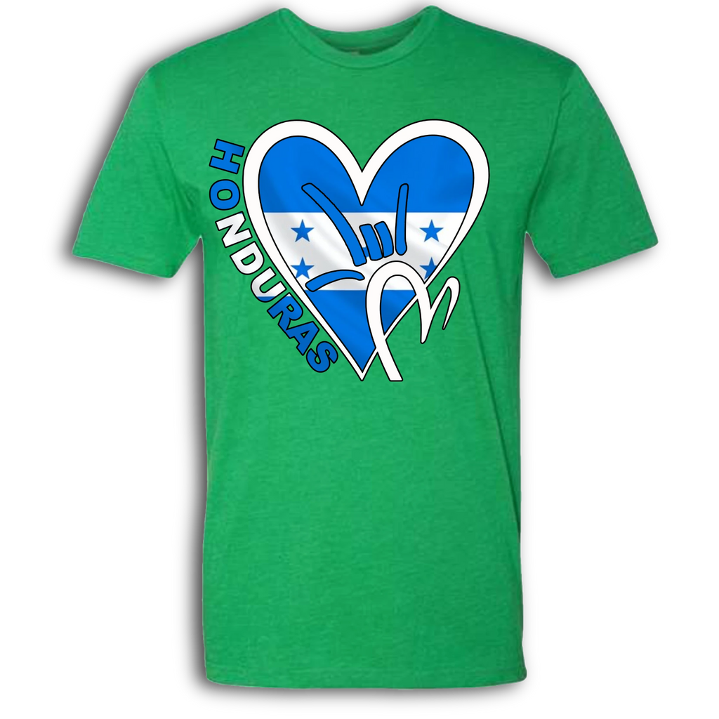 Honduras Flag ILY HEART T-Shirt