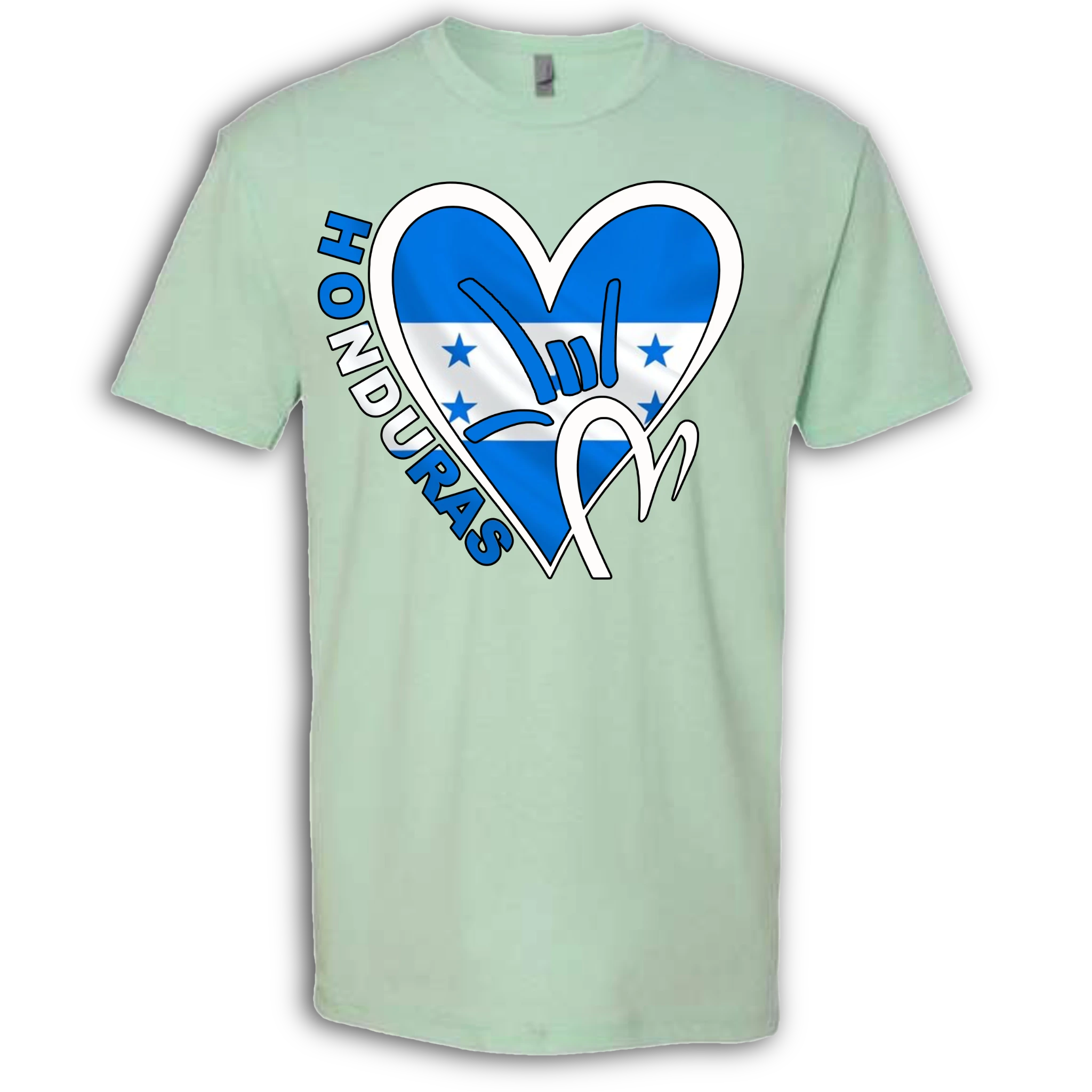 Honduras Flag ILY HEART T-Shirt