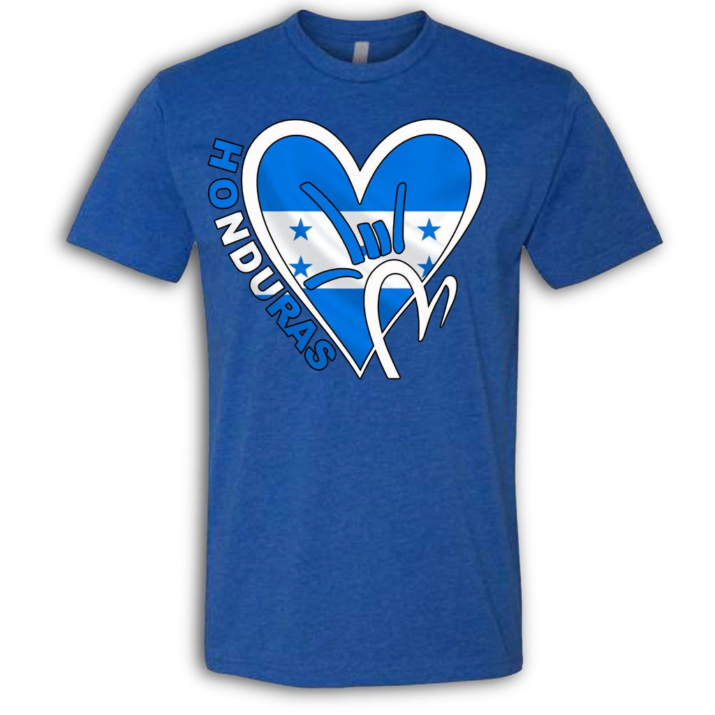 Honduras Flag ILY HEART T-Shirt