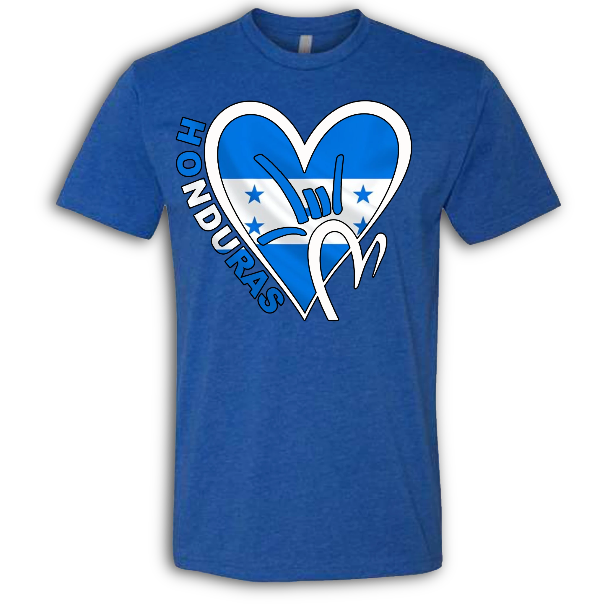 Honduras Flag ILY HEART T-Shirt