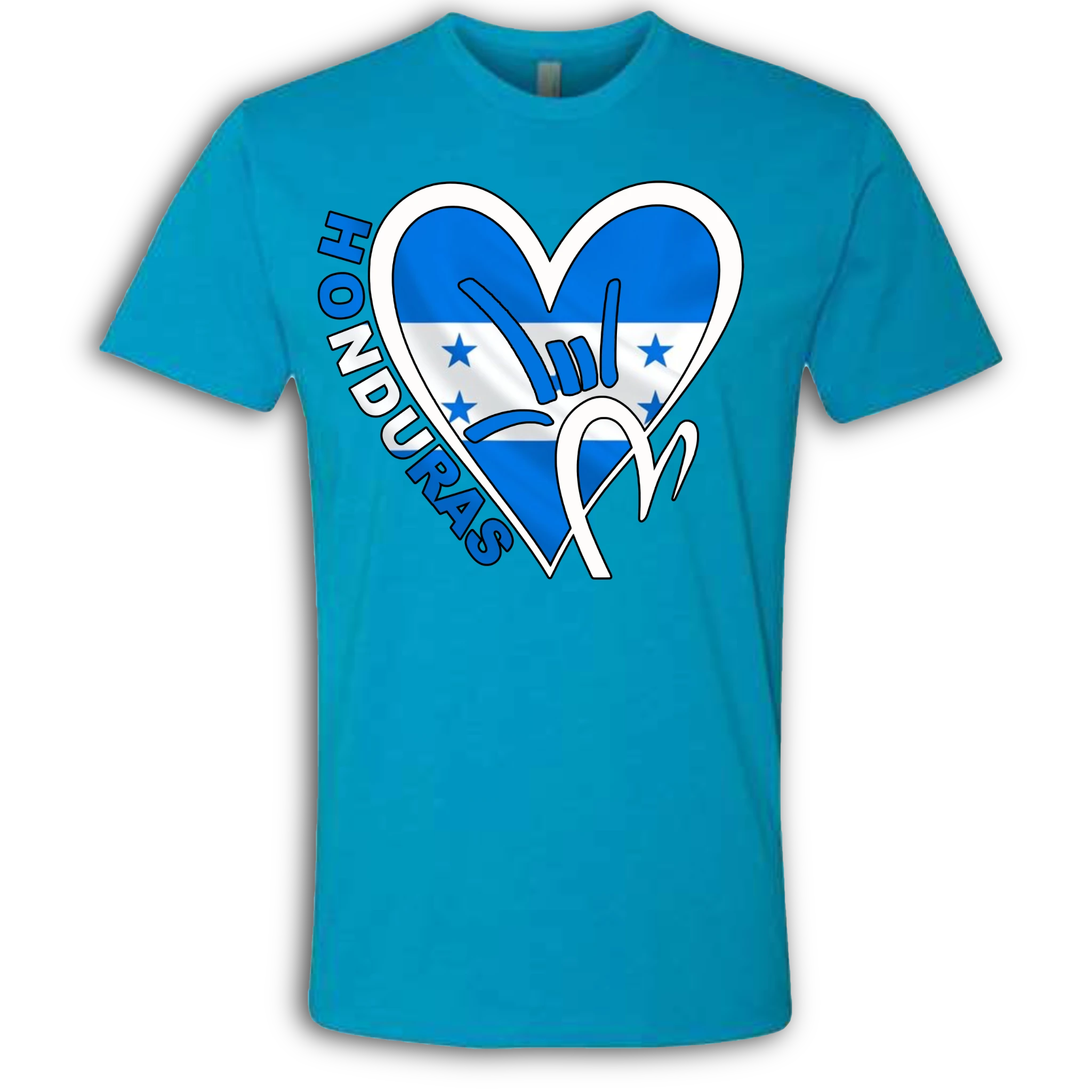 Honduras Flag ILY HEART T-Shirt