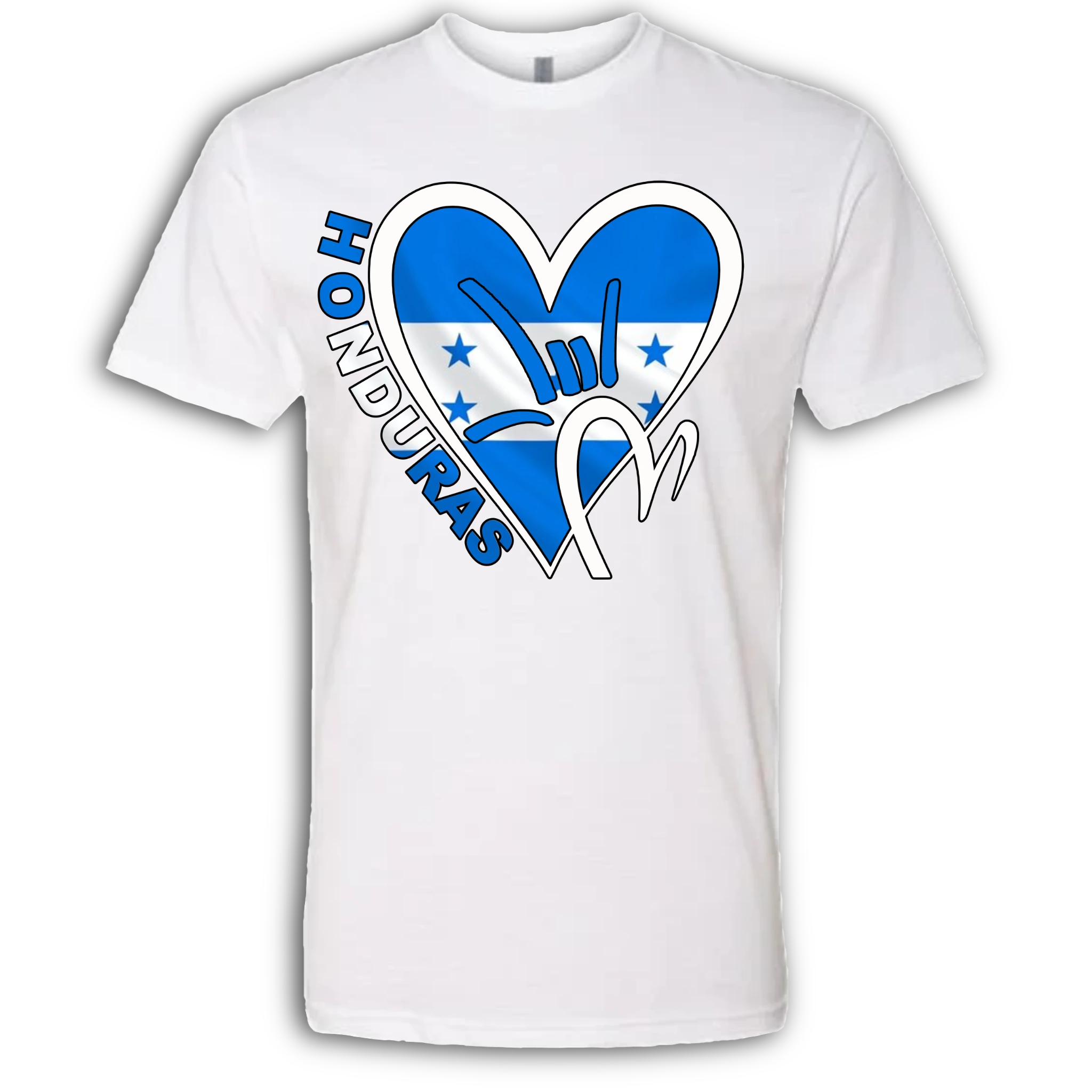 Honduras Flag ILY HEART T-Shirt